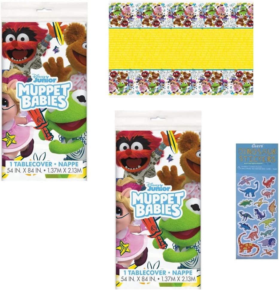 Unique Muppet Babies Table Cover Set for Birthday Parties