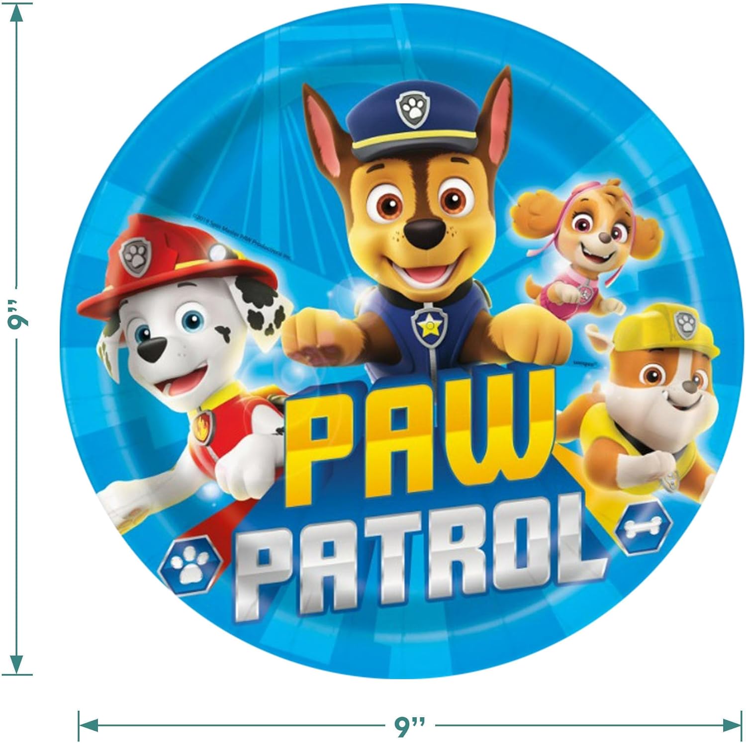HOME HOOPLA Paw-Patrol Party Plates