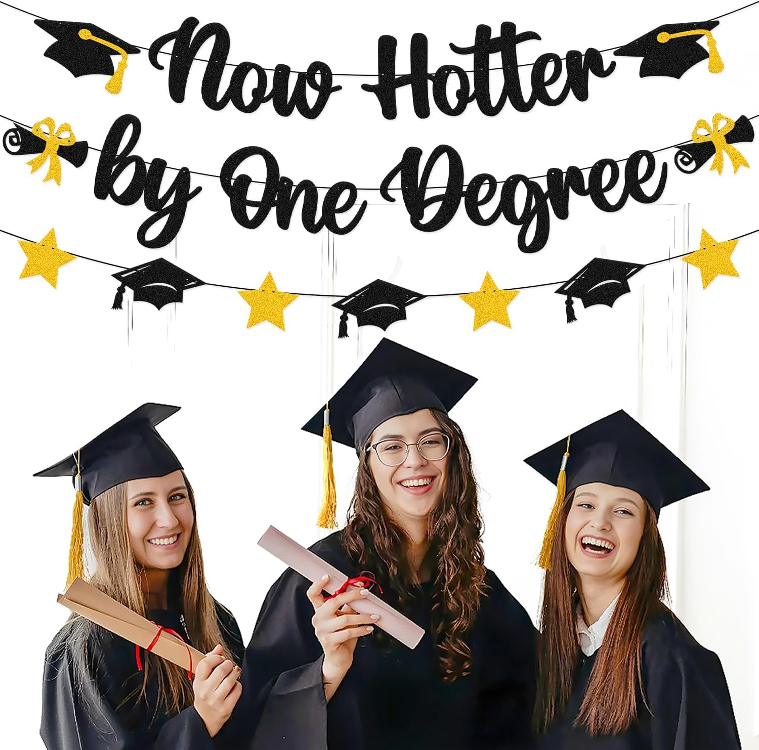 Now Hotter by One Degree Graduation Banner Class of 2025