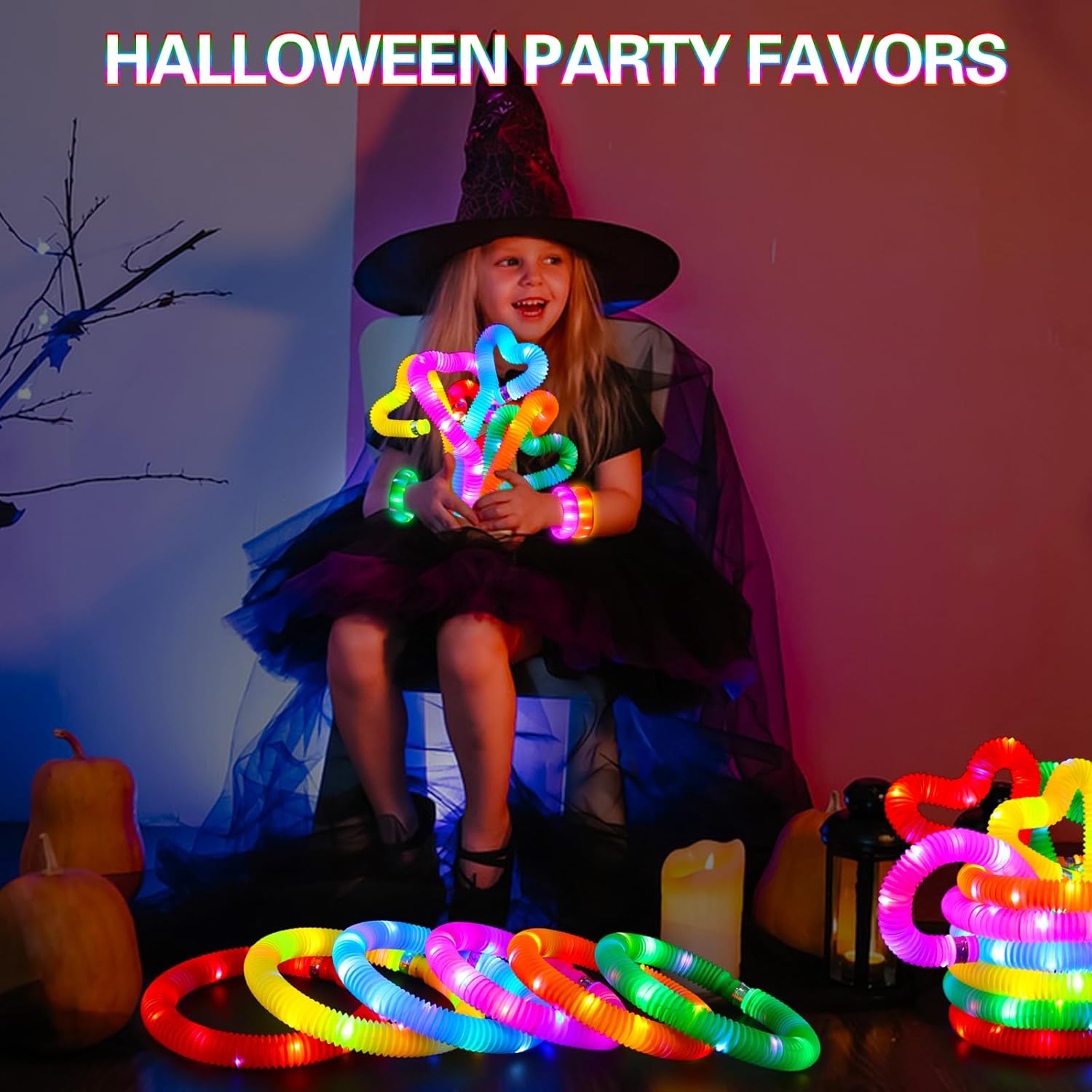 24 pcs Glow Sticks Camping Essentials for Kids