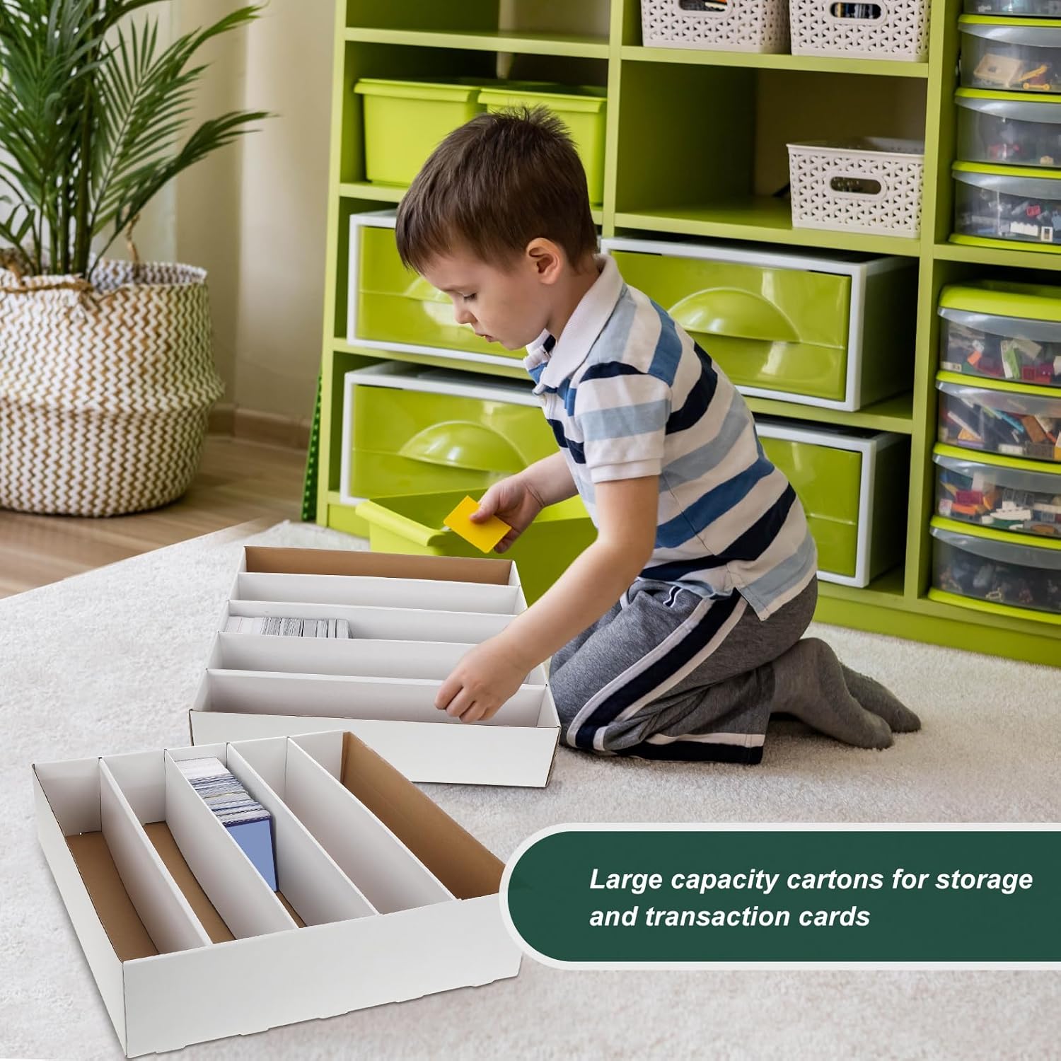 Yexiya 6 Pcs Card Storage Boxes for Trading and Gaming Cards