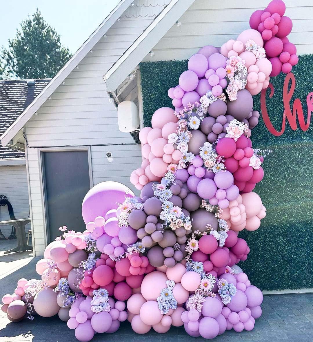 Purple and Pink Balloon Garland Kit for Party Decorations