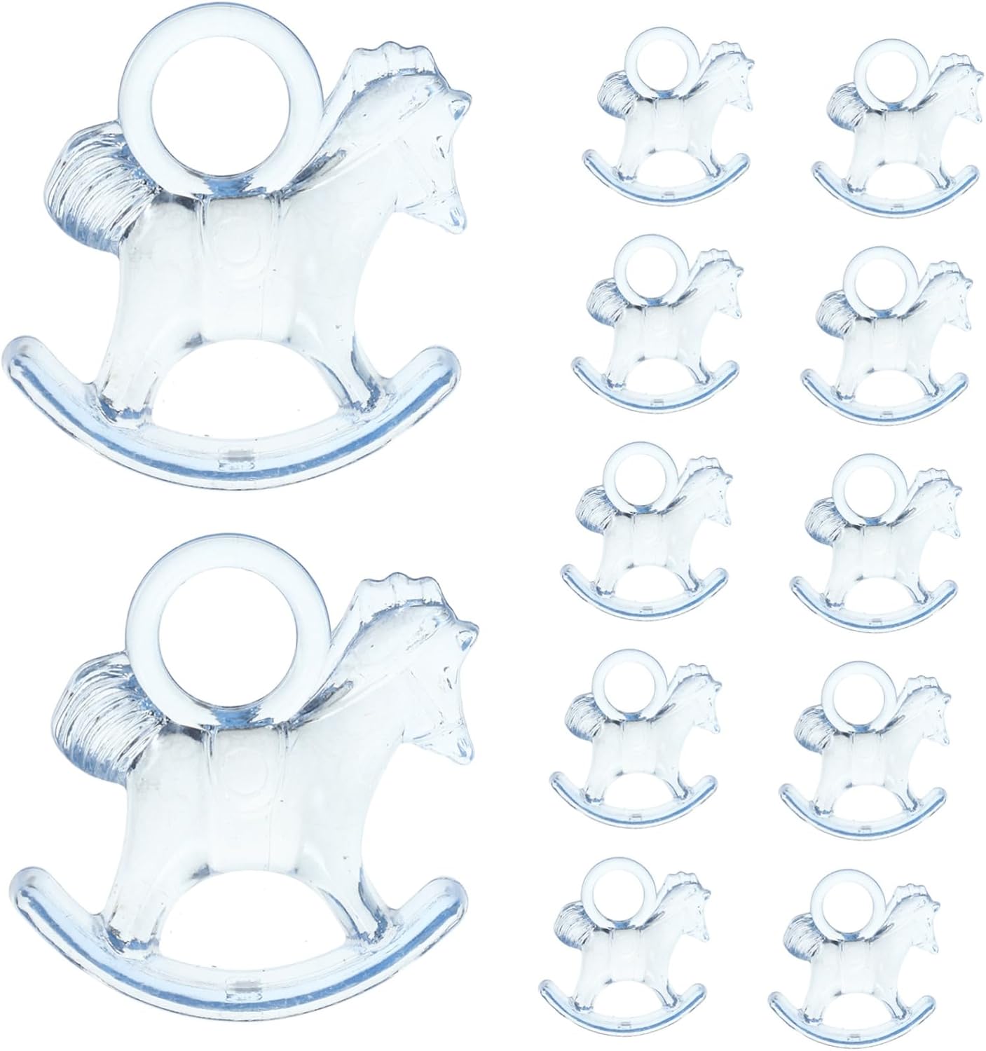 48pcs Acrylic Rocking Horse Party Decorations