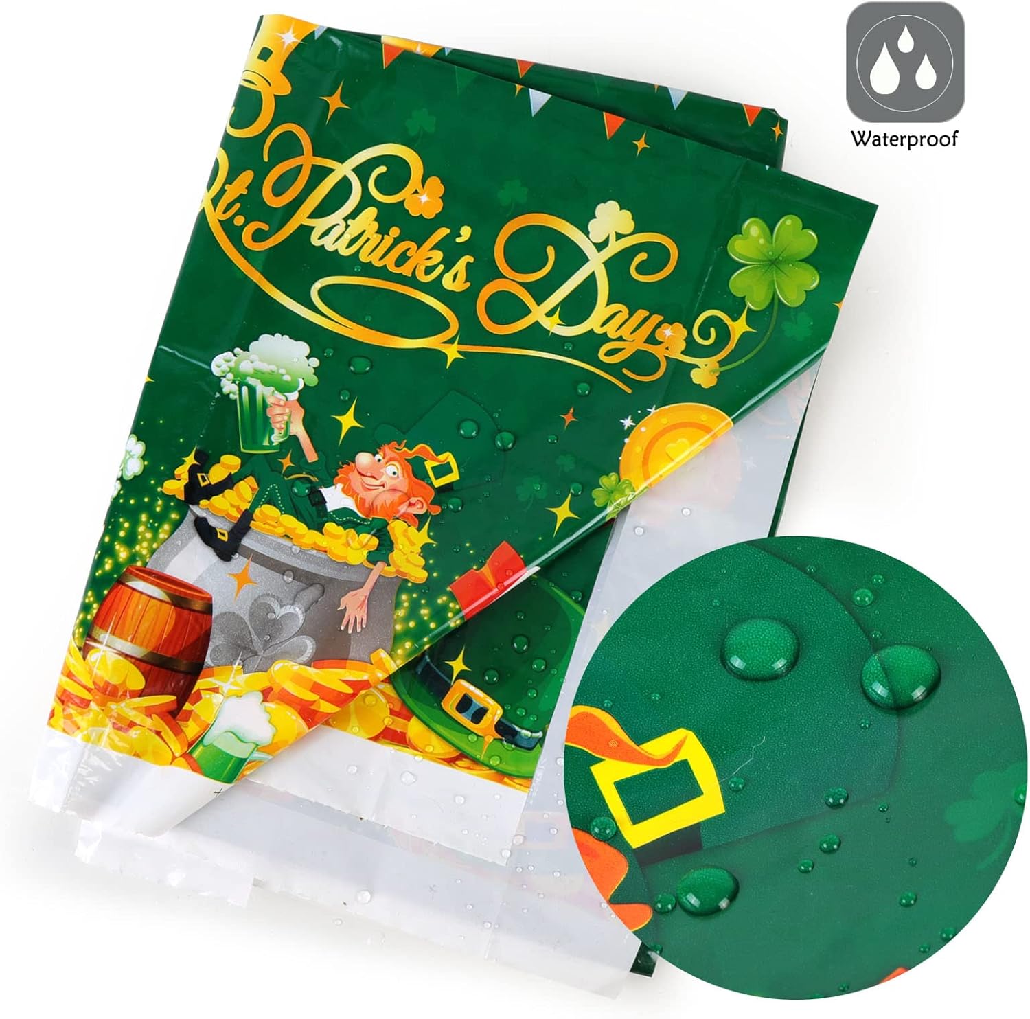 HOWAF 3pcs St Patricks Day Table Cover Set