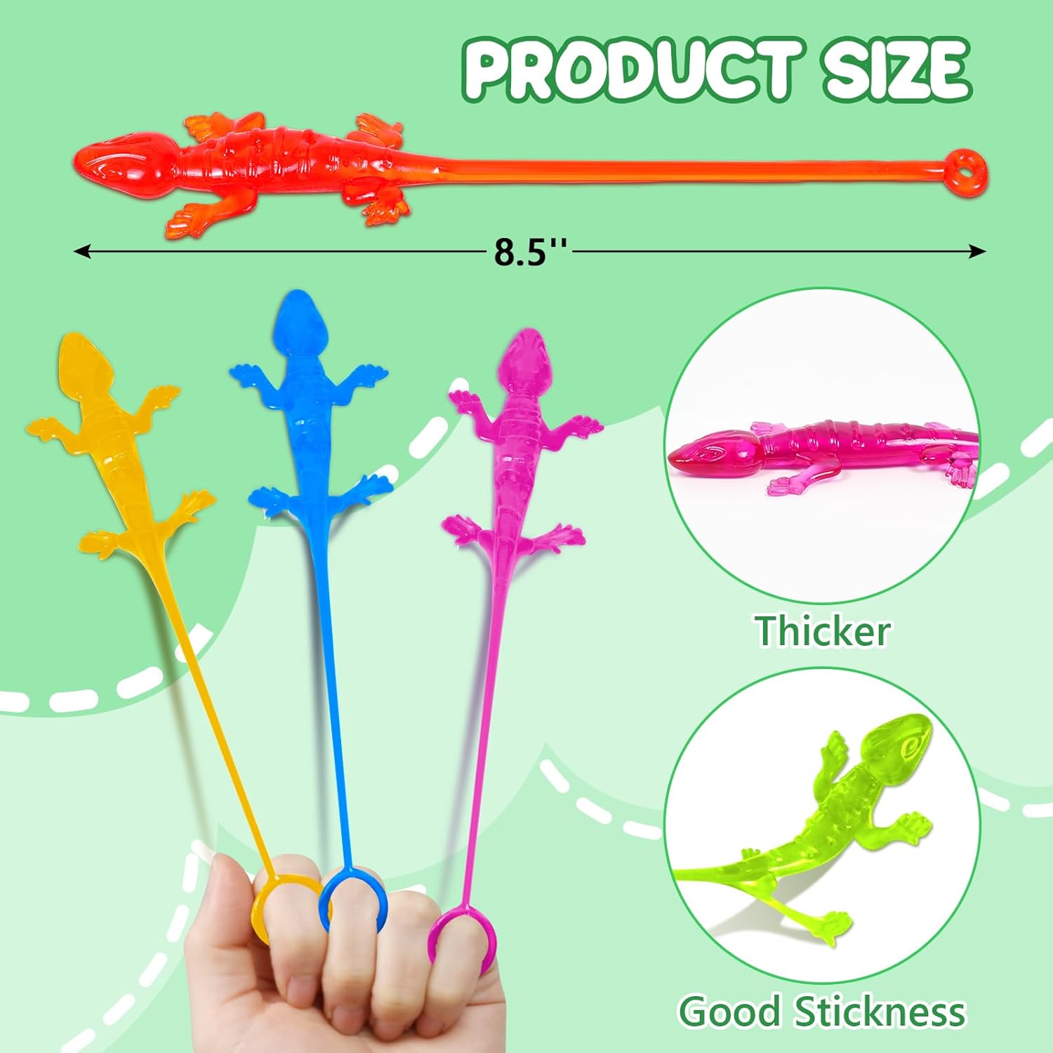 40pcs Sticky Gecko Toys Party Favors for Kids