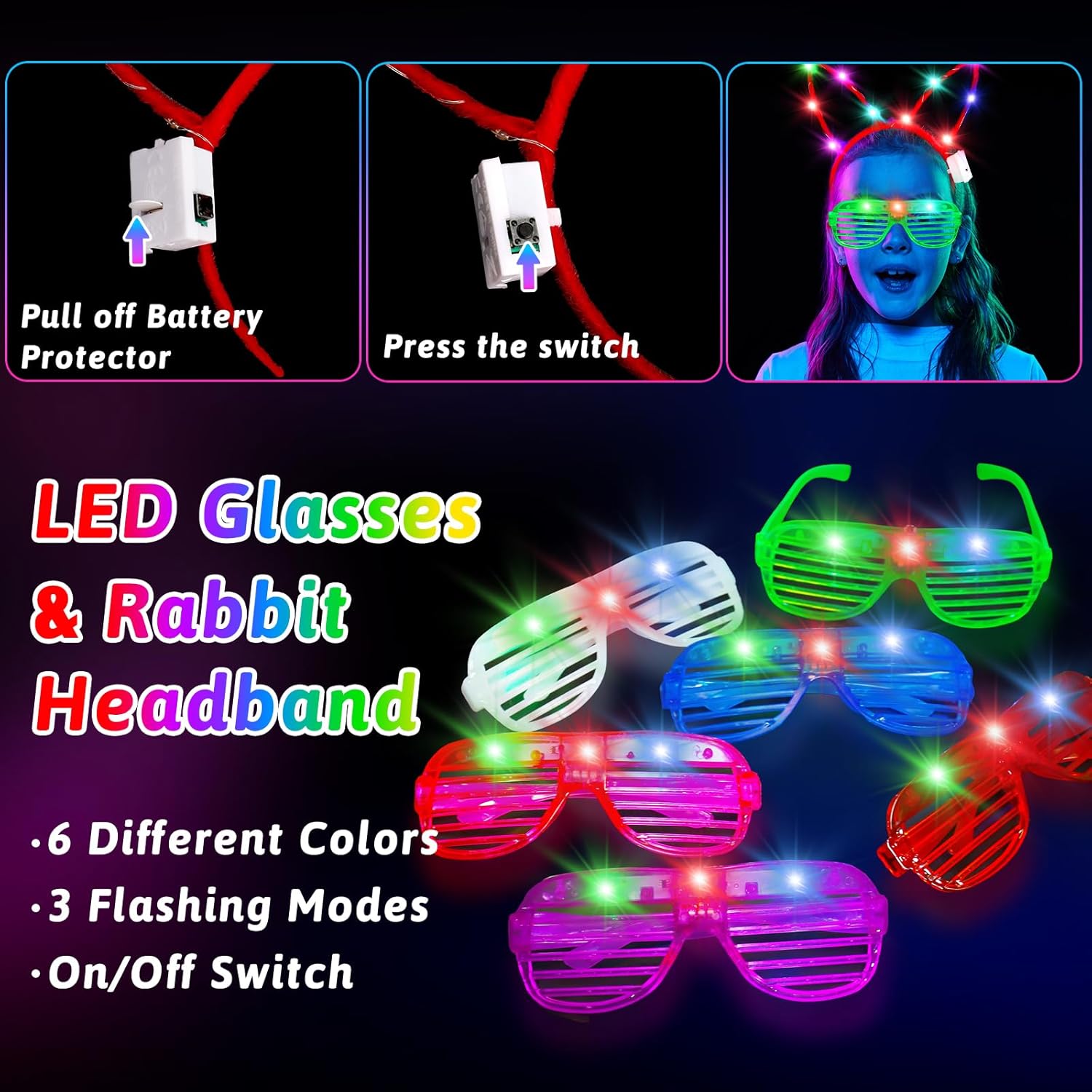 156PCS Glow in The Dark Party Supplies for Kids and Adults