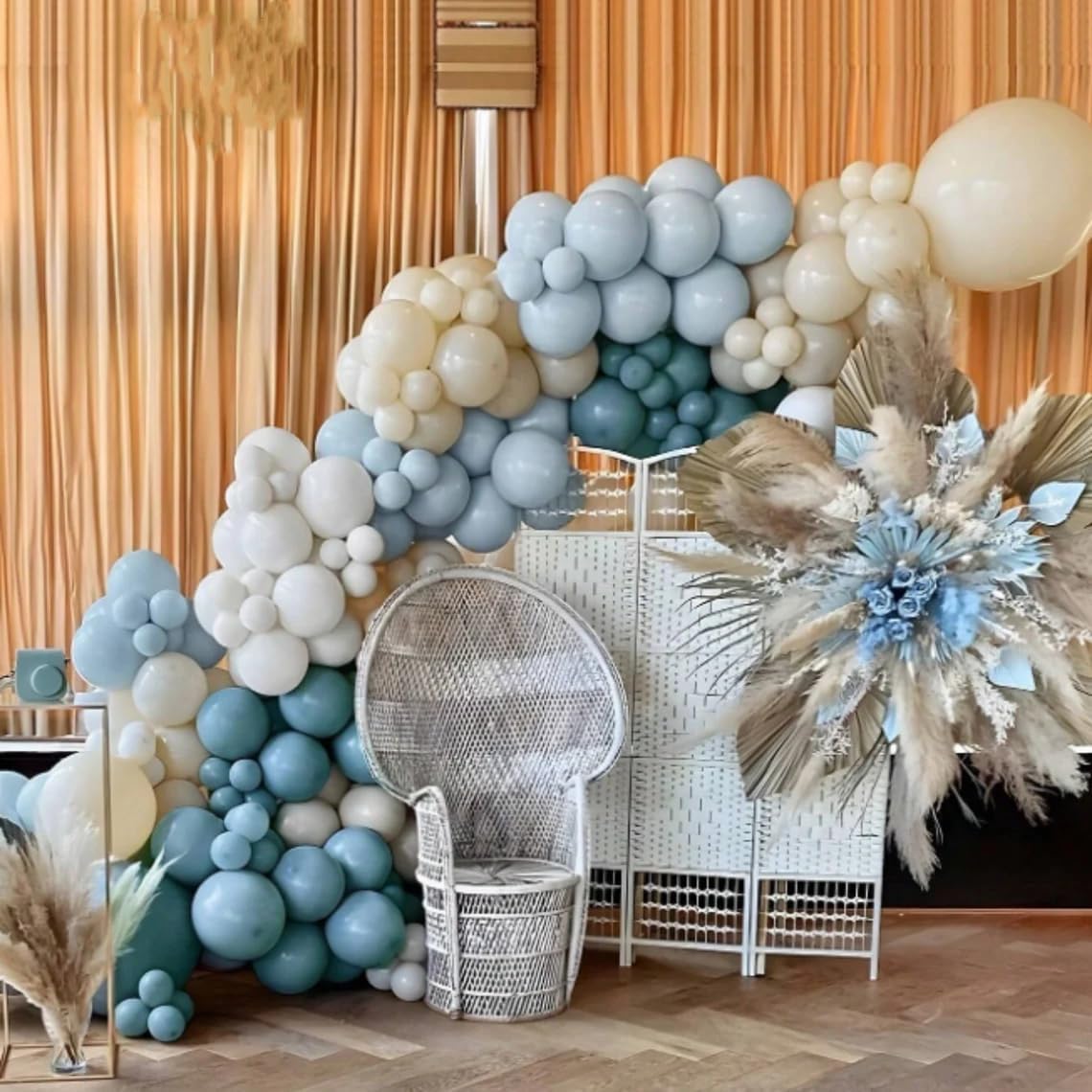 Dusty Blue Balloon Garland Kit 167pcs