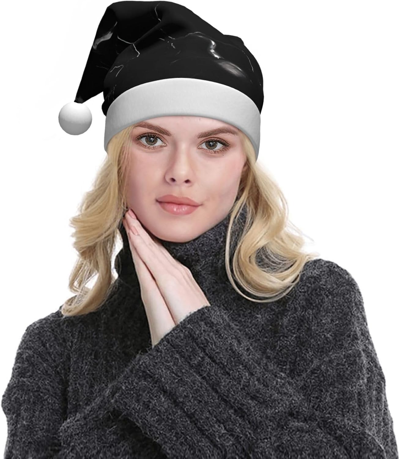 QINZHENG Personalized Santa Hat Christmas Party Headwear