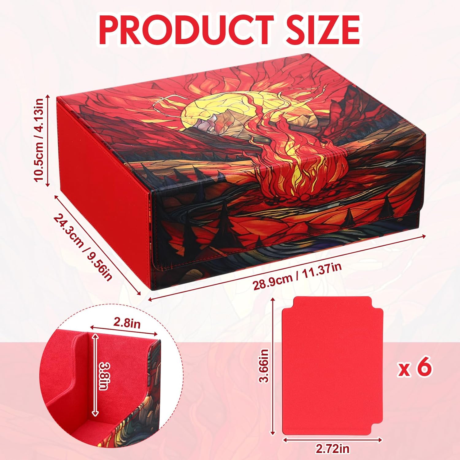 1800 PU Card Storage Box with Magnetic Closure 1