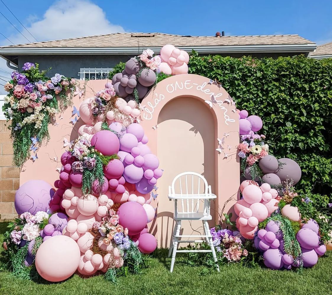 Purple and Pink Balloon Garland Kit for Party Decorations