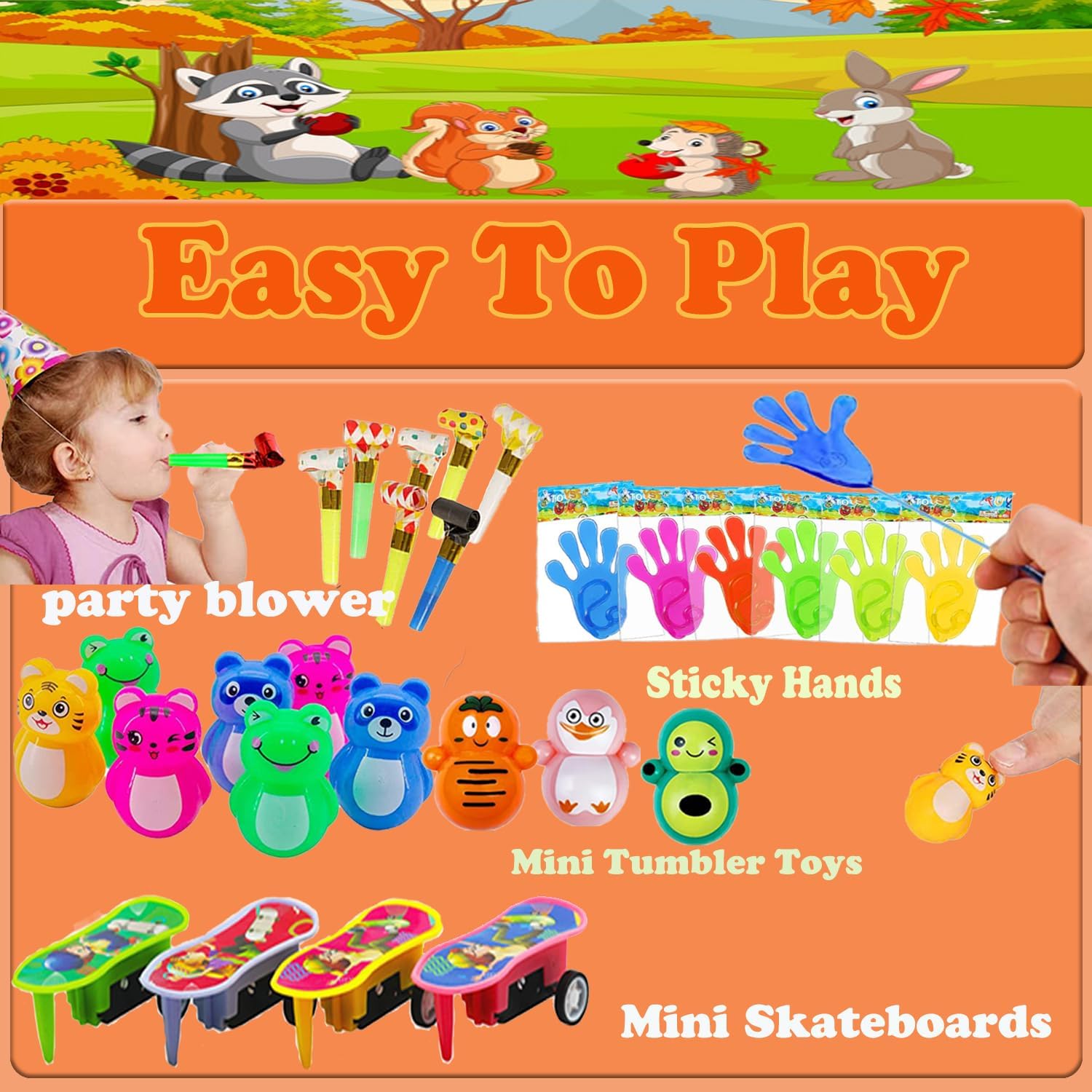 117 Pcs Kids Party Favors Toy Set