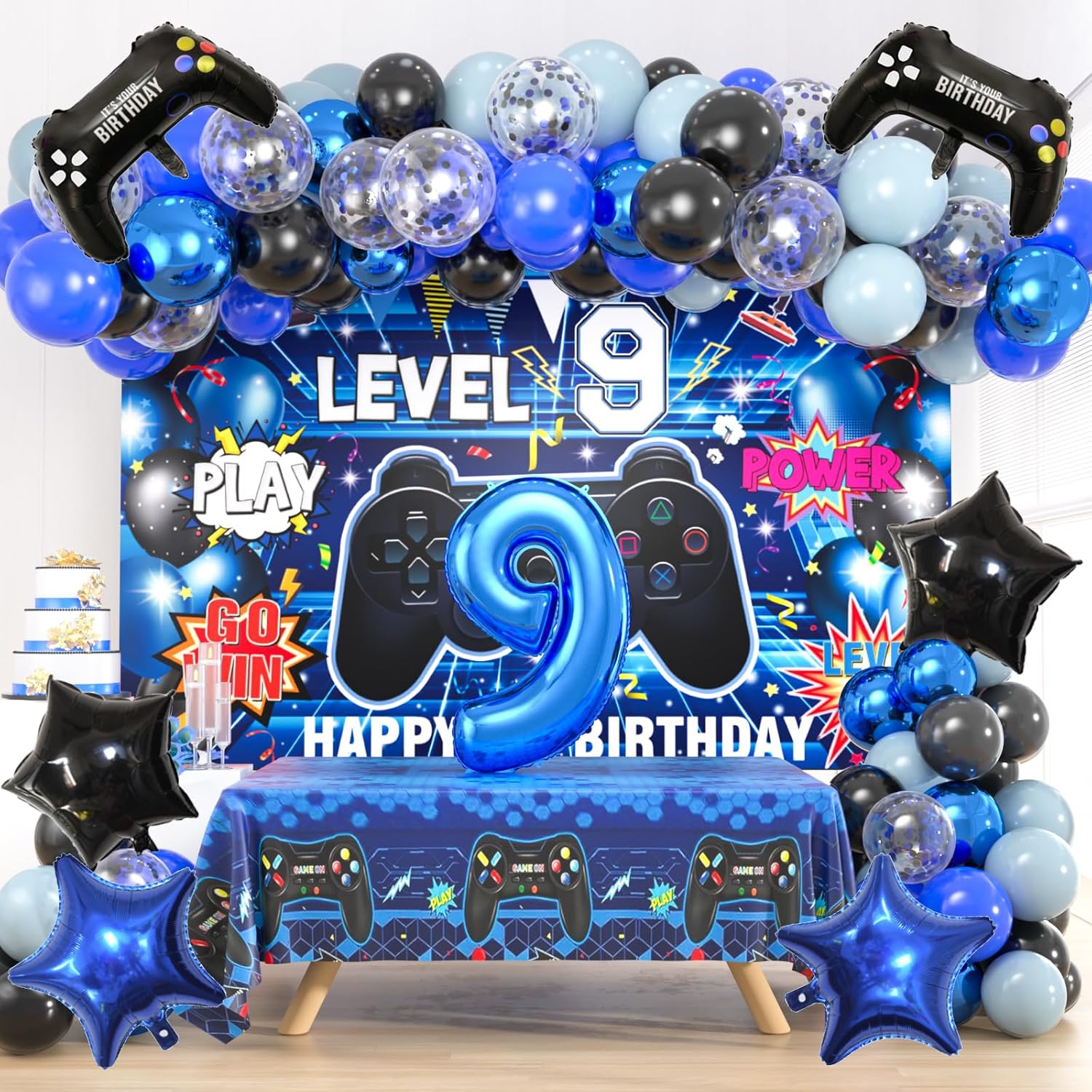 103pcs Video Game Birthday Party Decor Kit