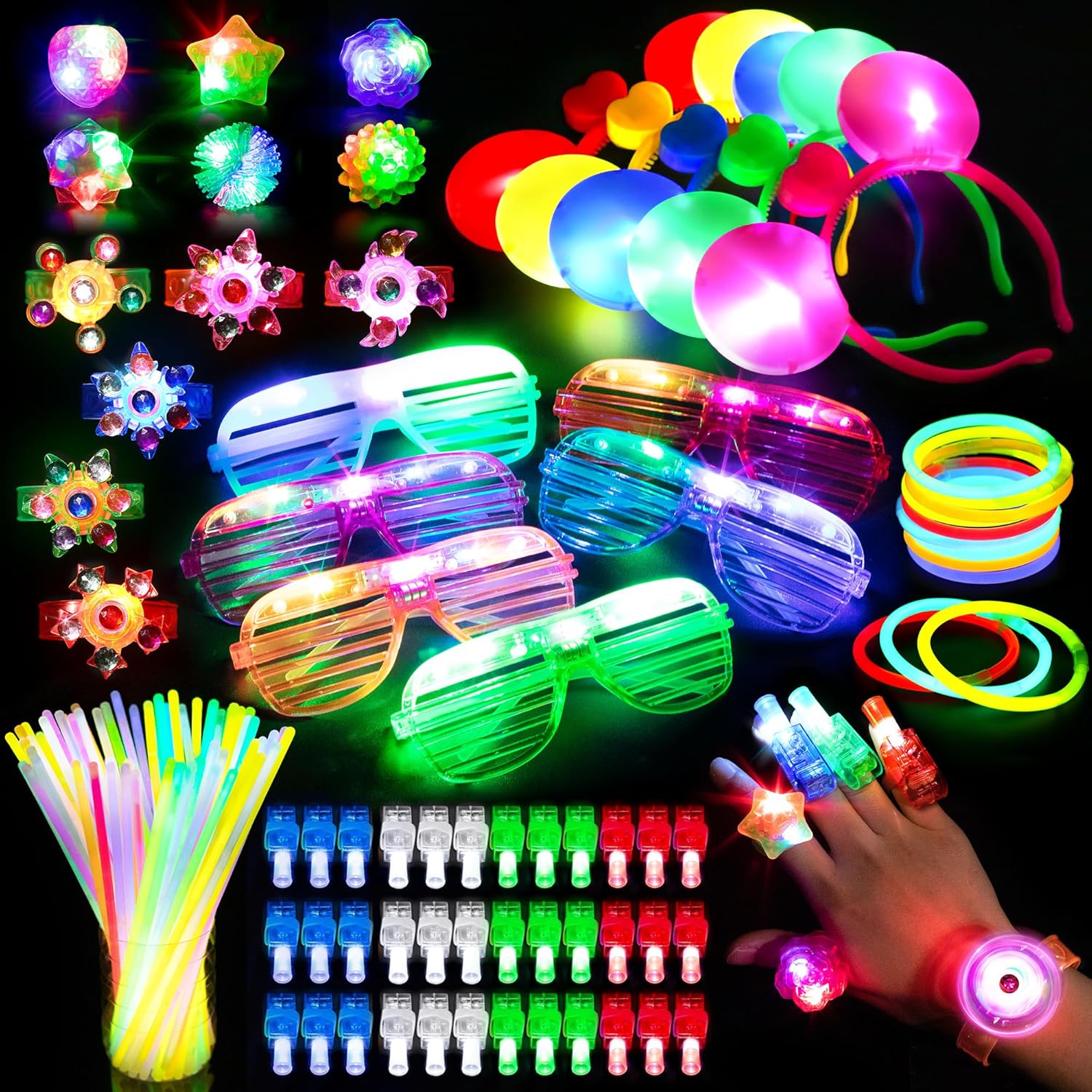 Mocoosy 103PCS Glow in the Dark Party Supplies