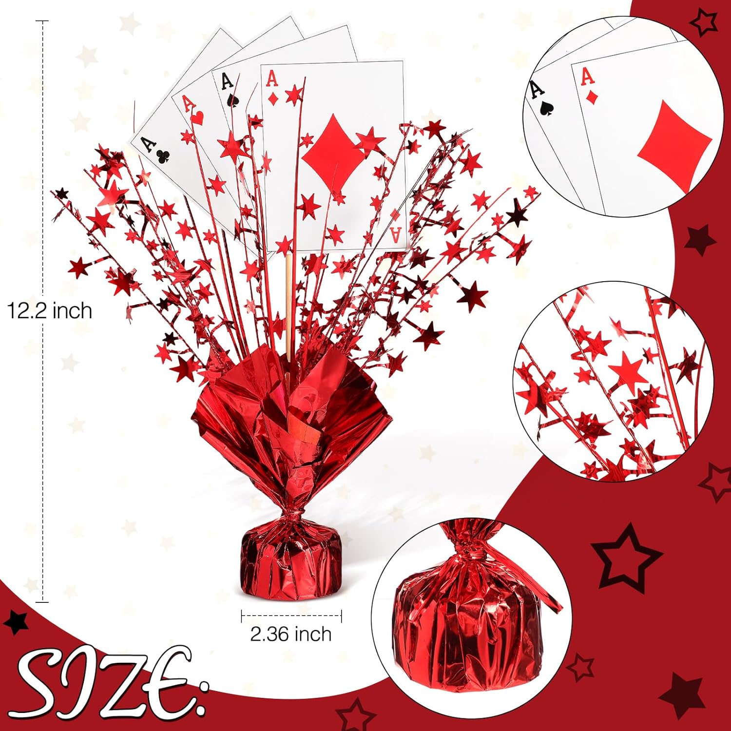 Weysat Casino Poker Theme Centerpiece Set
