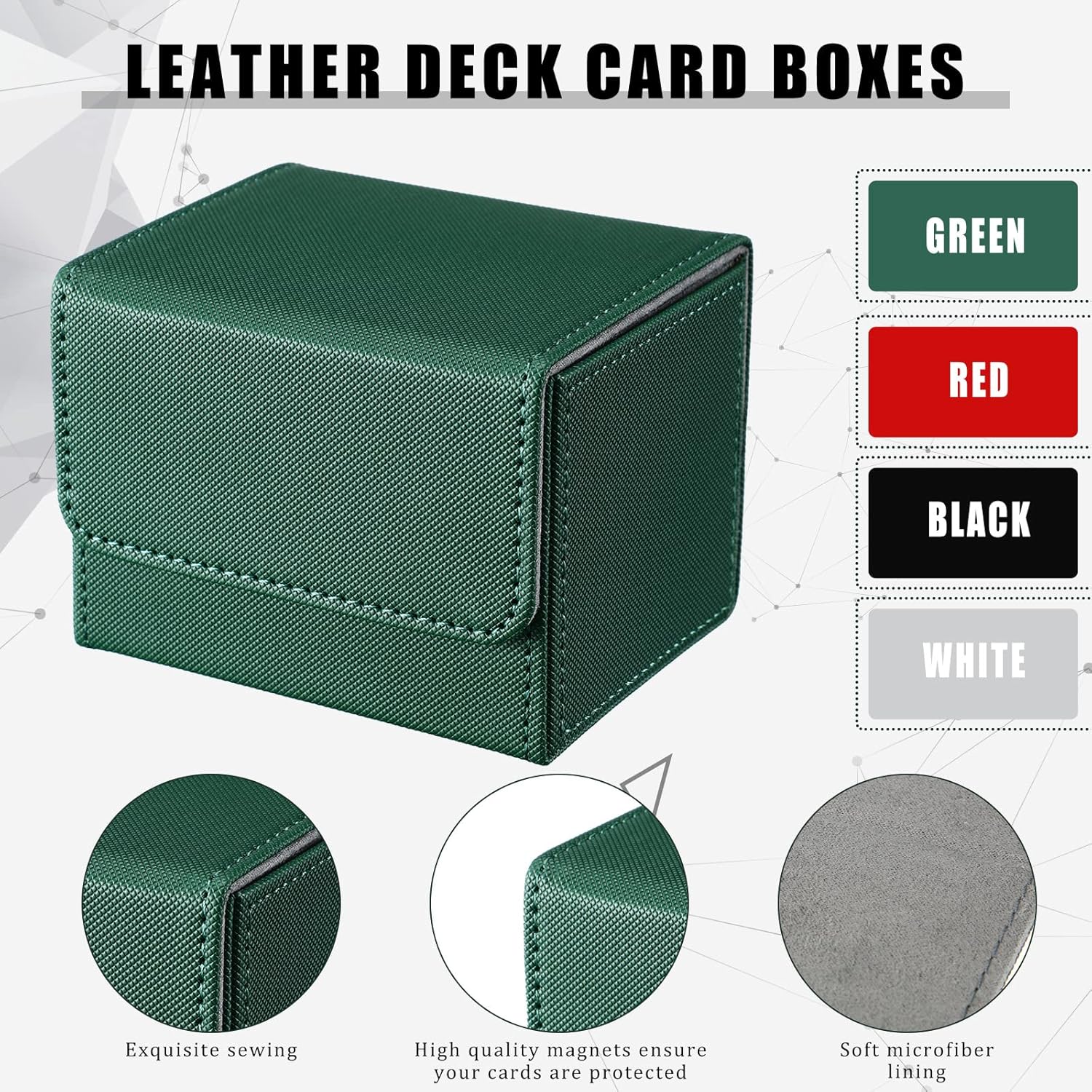 Yookeer 4 Piece Card Deck Storage Box Set