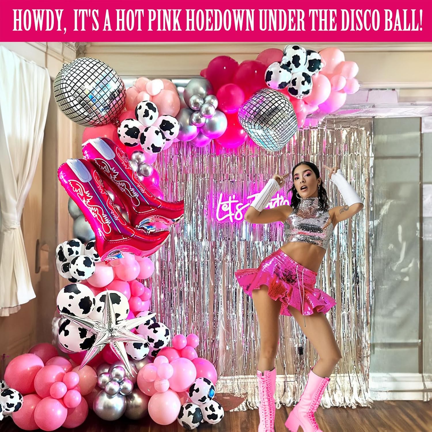 Farm Cowgirl Balloon Garland Kit 120 Balloons