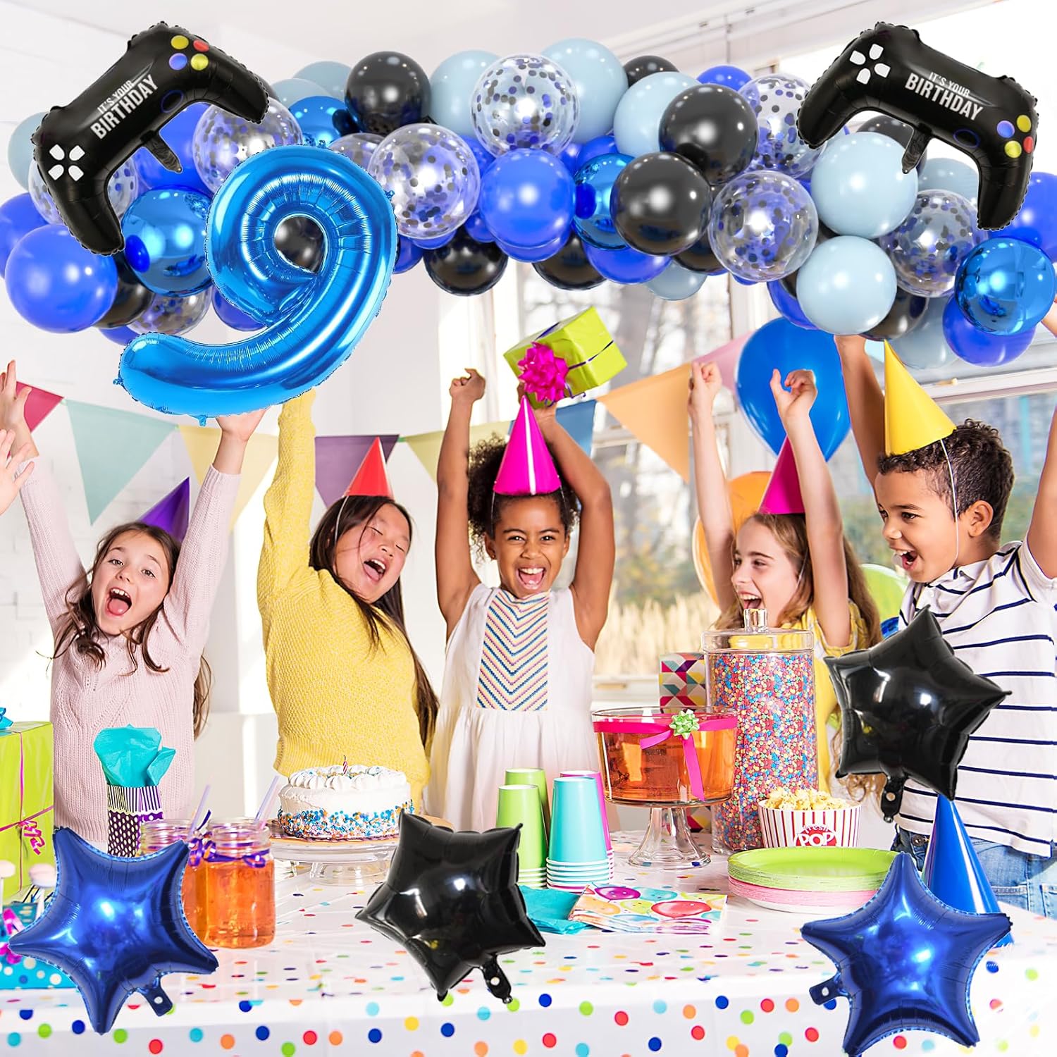 103pcs Video Game Birthday Party Decor Kit