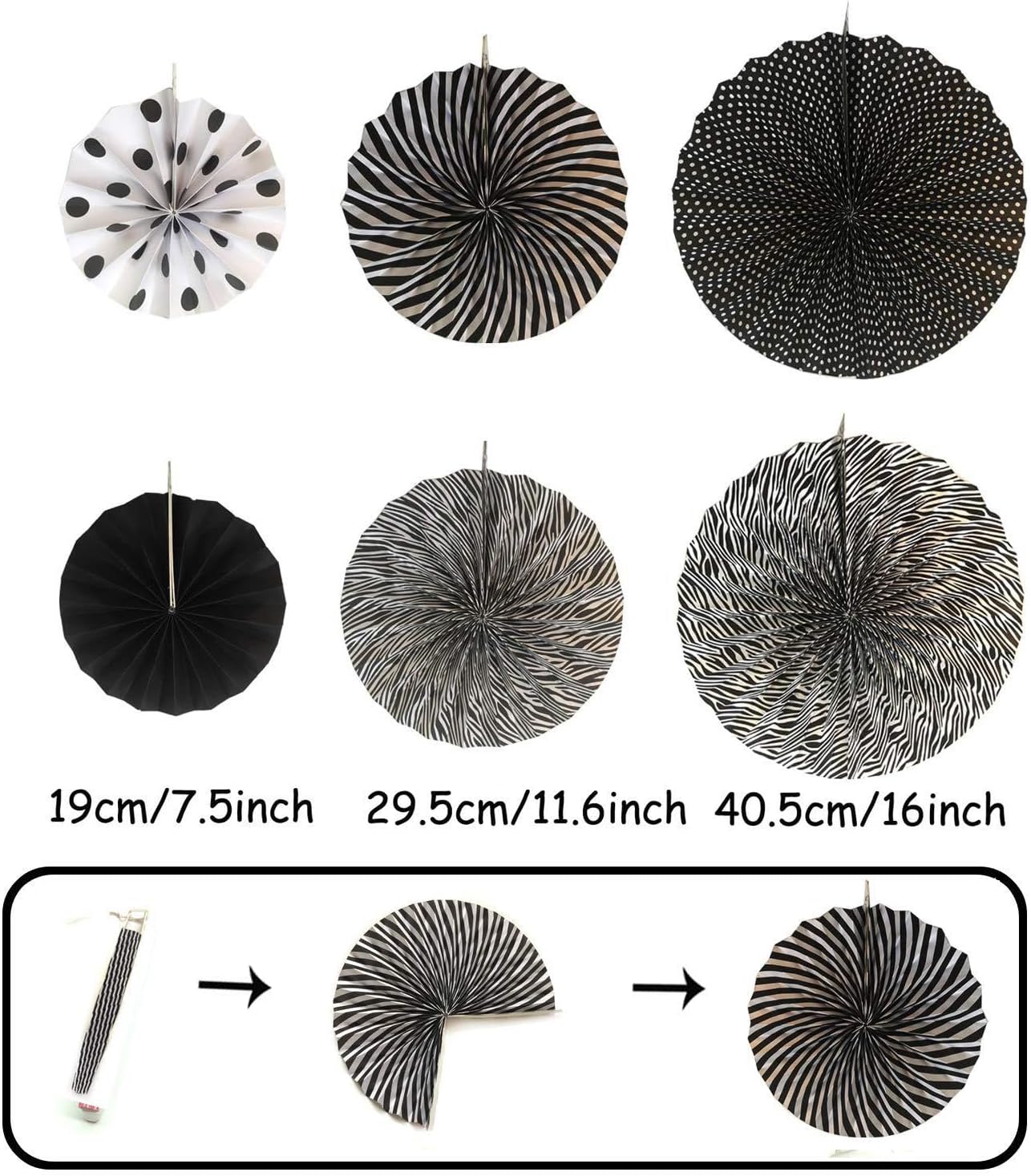 Black and Gold Party Decor Set 20 Pcs