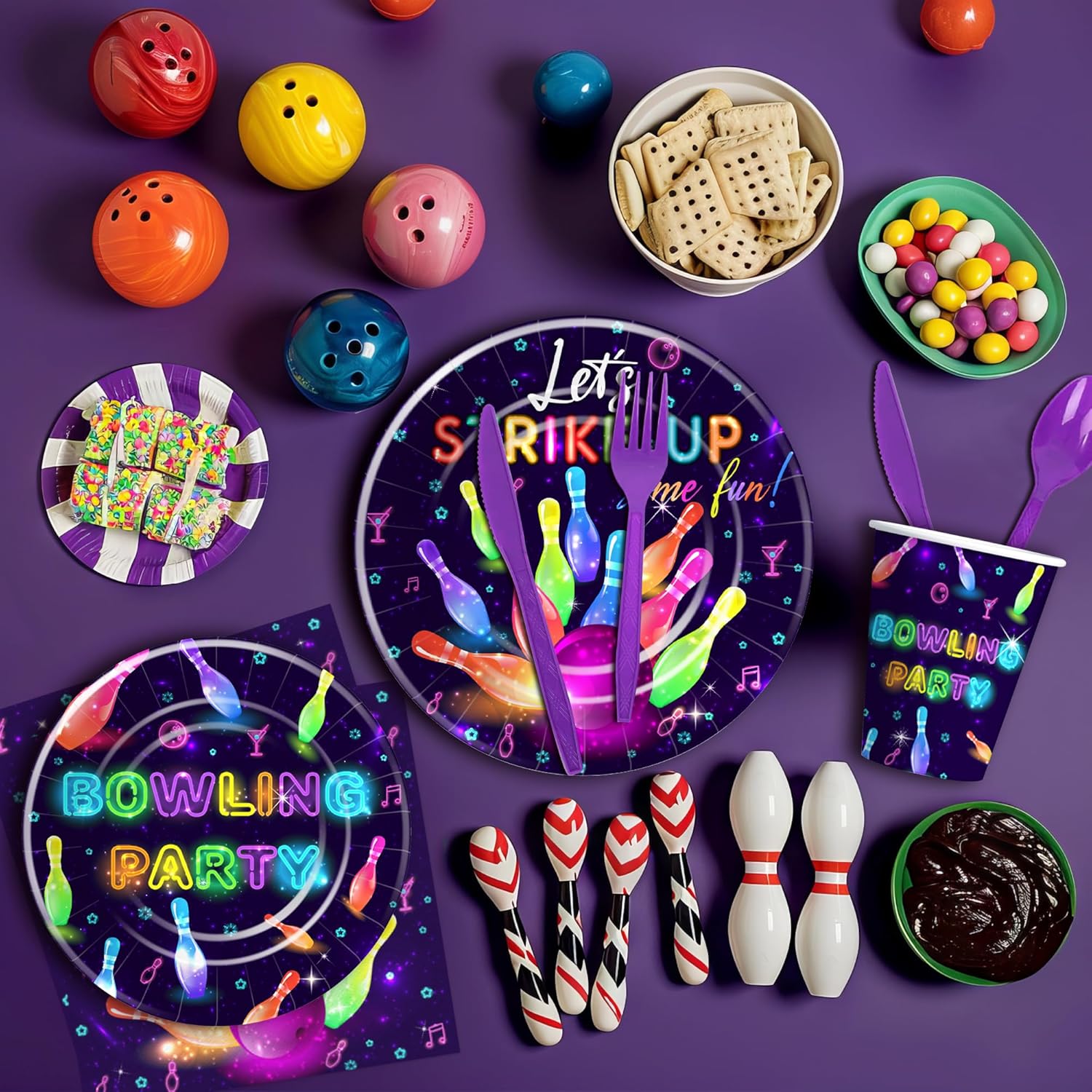 Bowling Party Decorations for 24 Guests