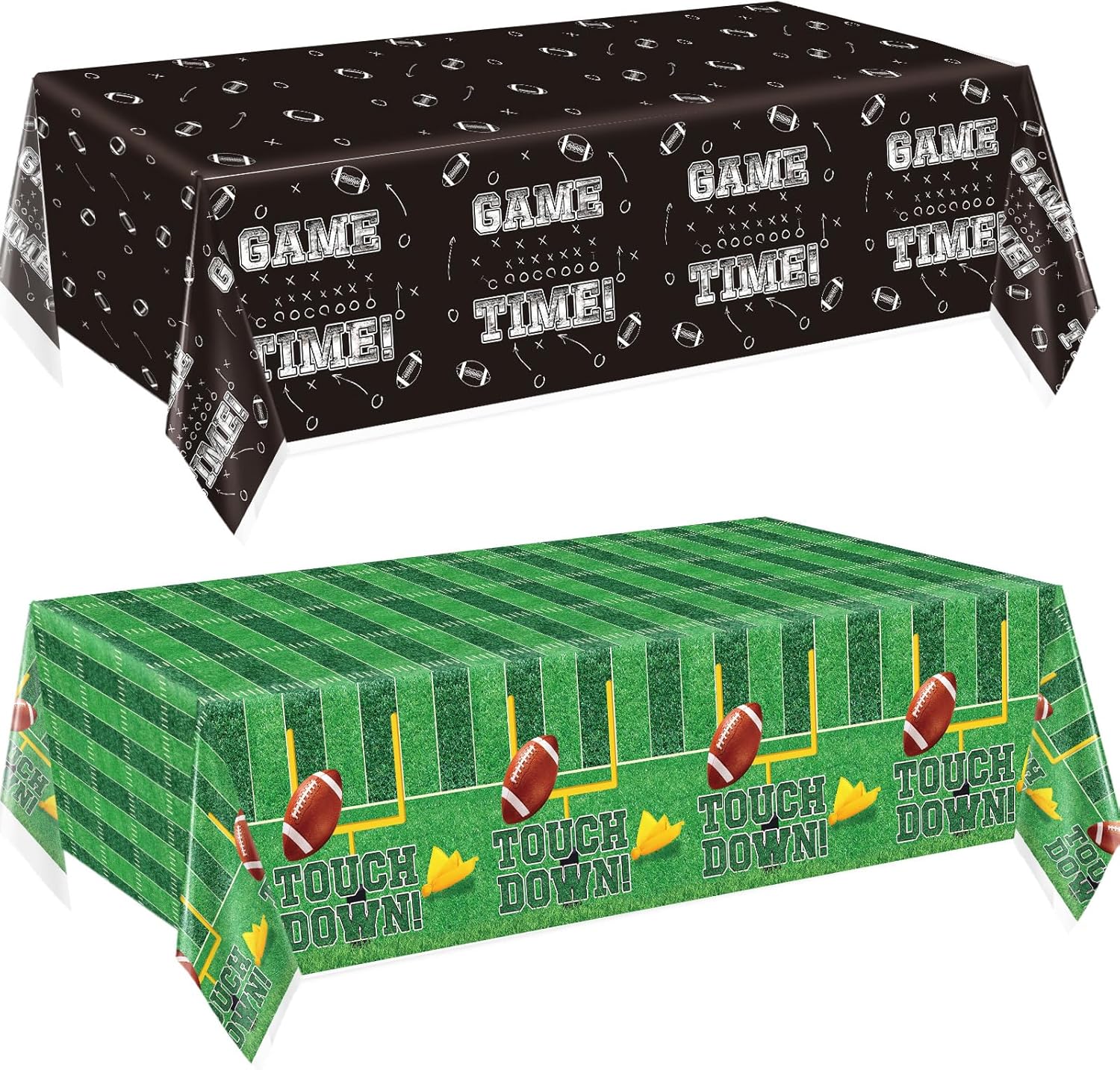 Yavxzvbw Football Tablecloth Set 54x108 Inch 2 Pack