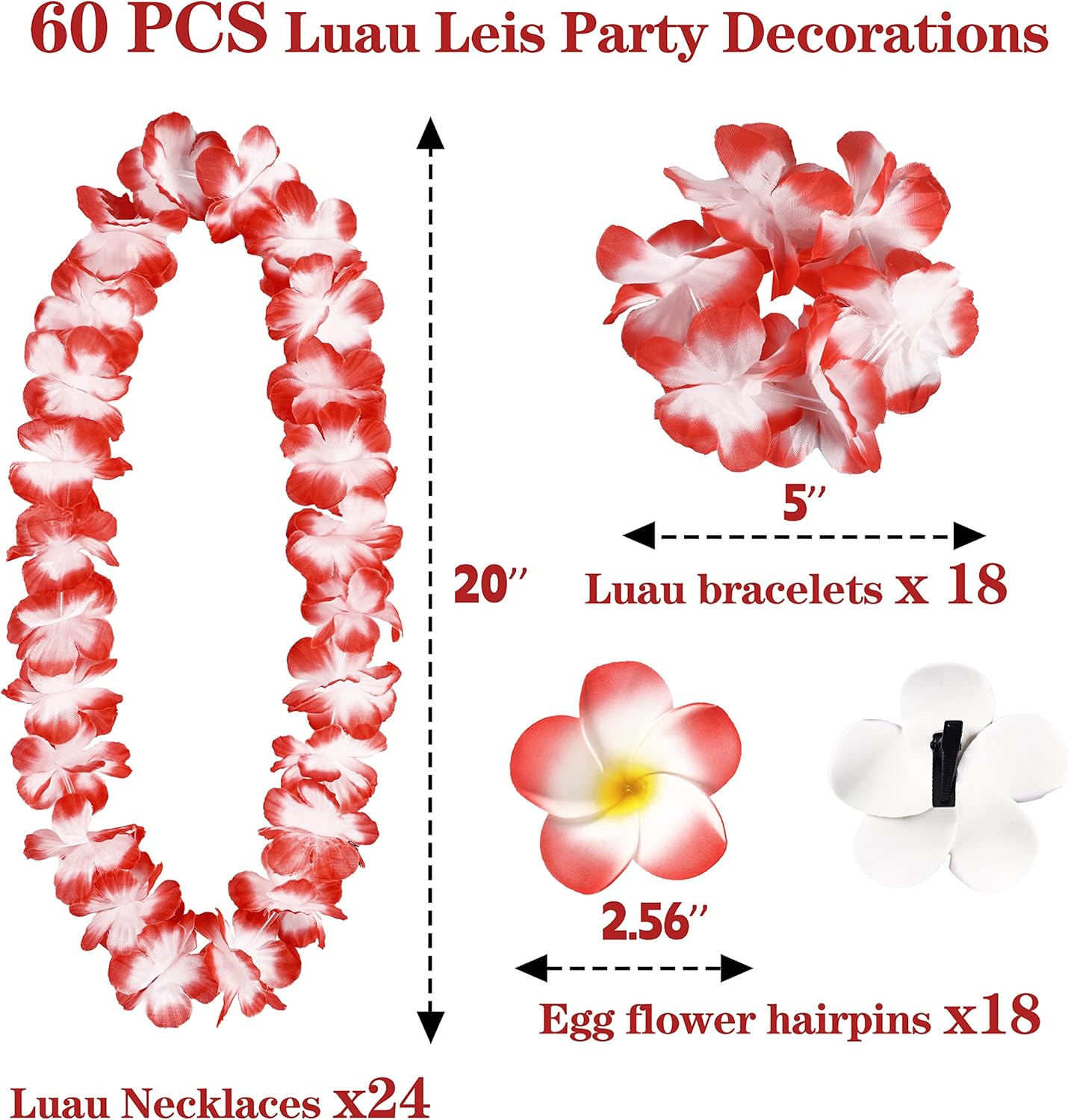 Moon Boat 60PCS Tropical Luau Party Decor Set