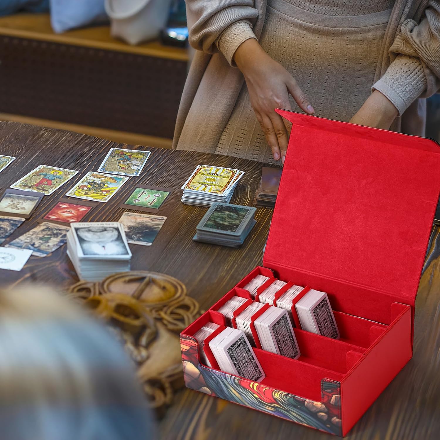 1800 PU Card Storage Box with Magnetic Closure 1