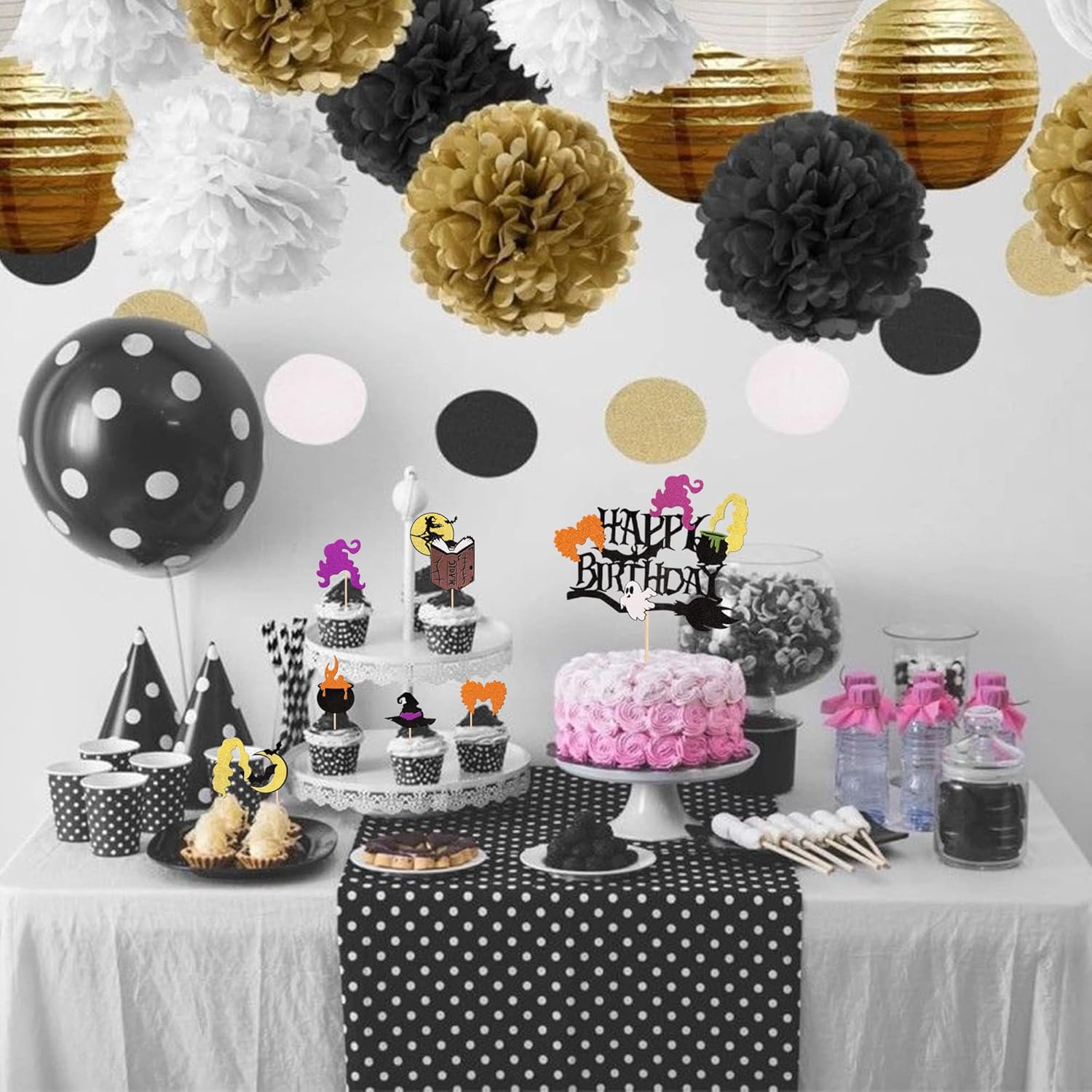 25 pcs Hocus Pocus Halloween Cupcake Toppers