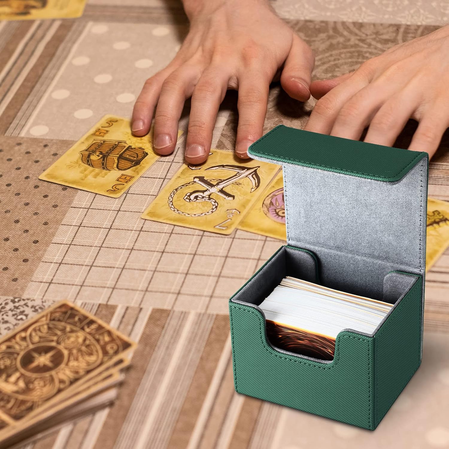 Yookeer 4 Piece Card Deck Storage Box Set
