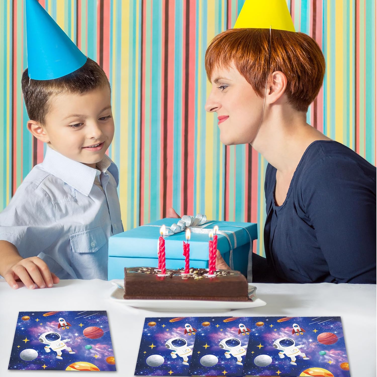 40Pcs Outer Space Themed Party Napkins