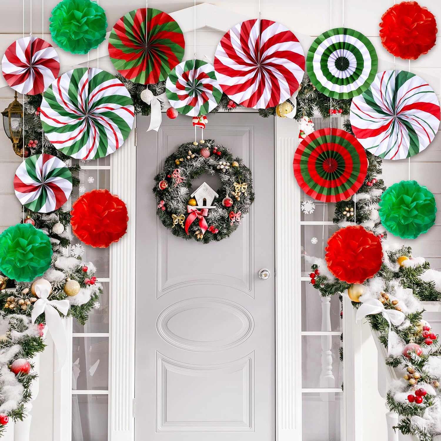 Outus 21 Pcs Christmas Candy Hanging Decorations Set