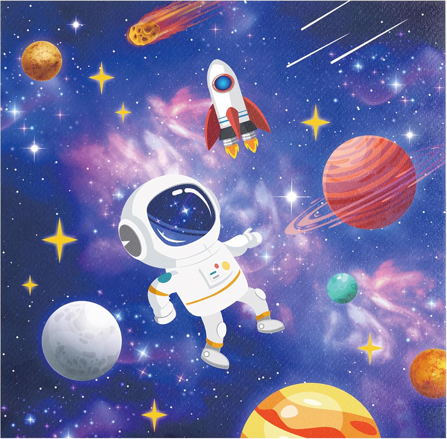 40Pcs Outer Space Themed Party Napkins