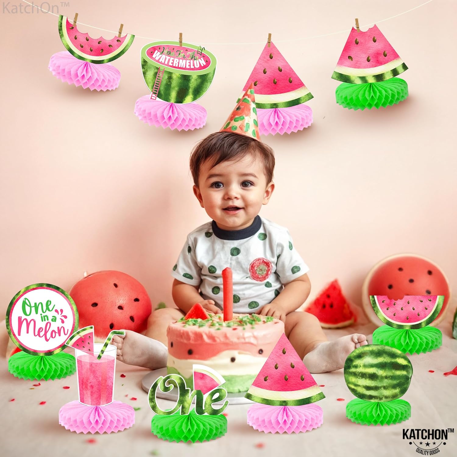 KatchOn Watermelon Centerpieces Pack of 9
