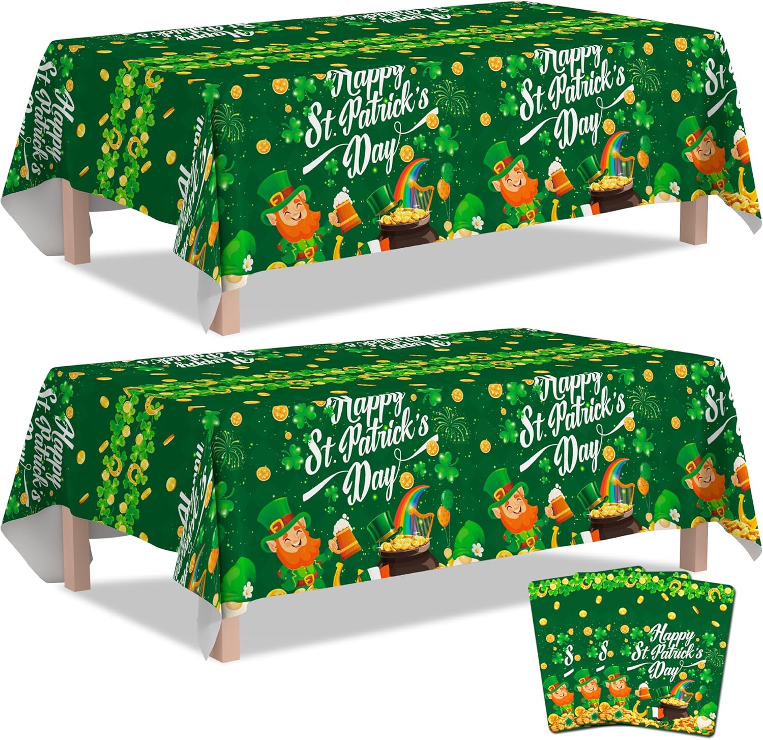 St Patricks Day Tablecloth Set 3pcs