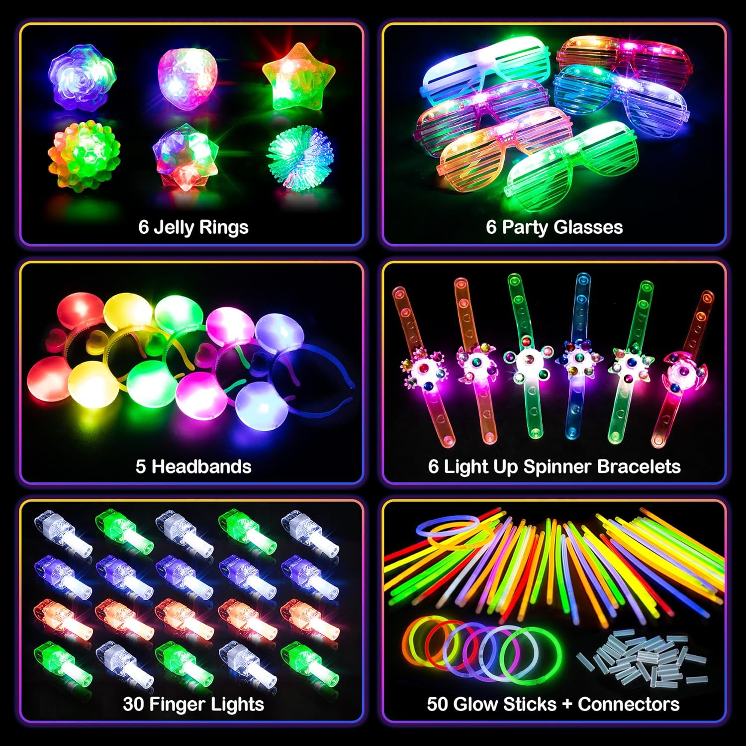 Mocoosy 103PCS Glow in the Dark Party Supplies