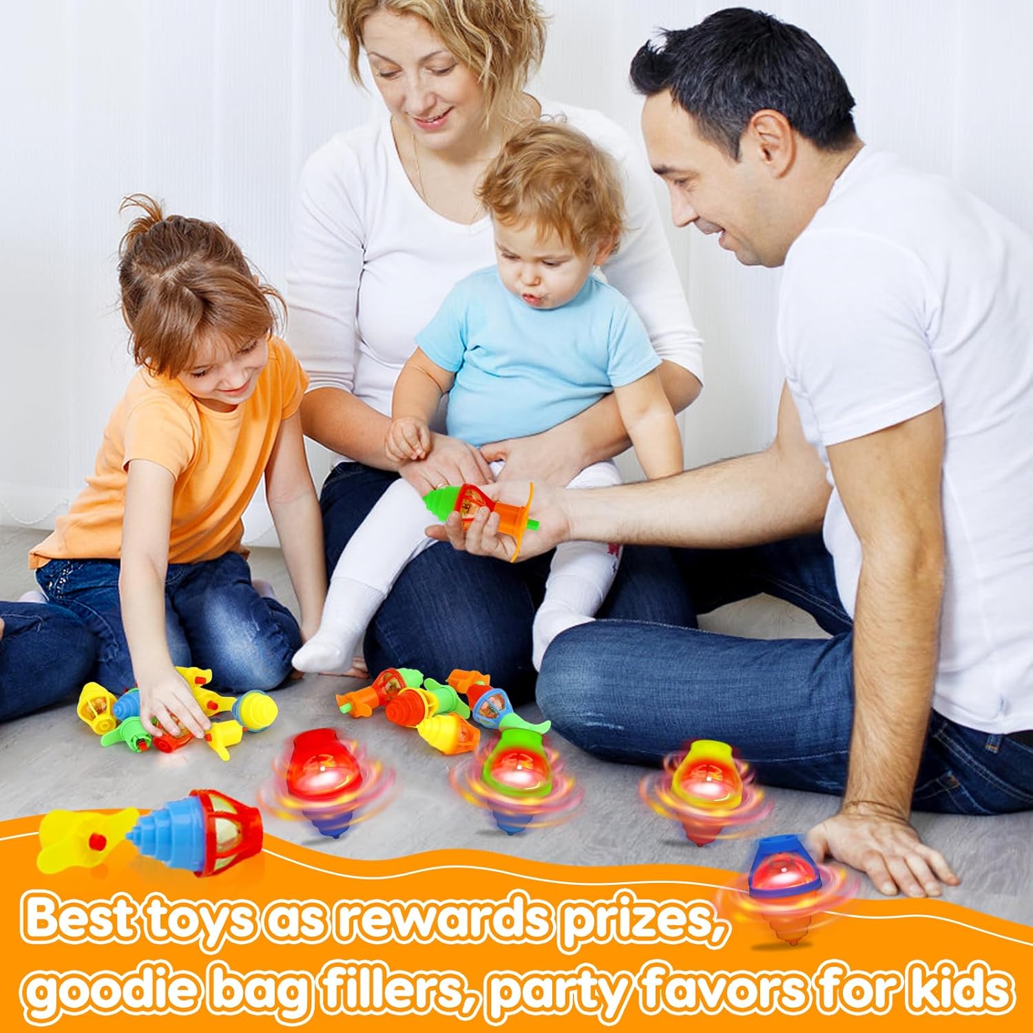 24PCS Glow Spinning Tops Party Favors for Kids