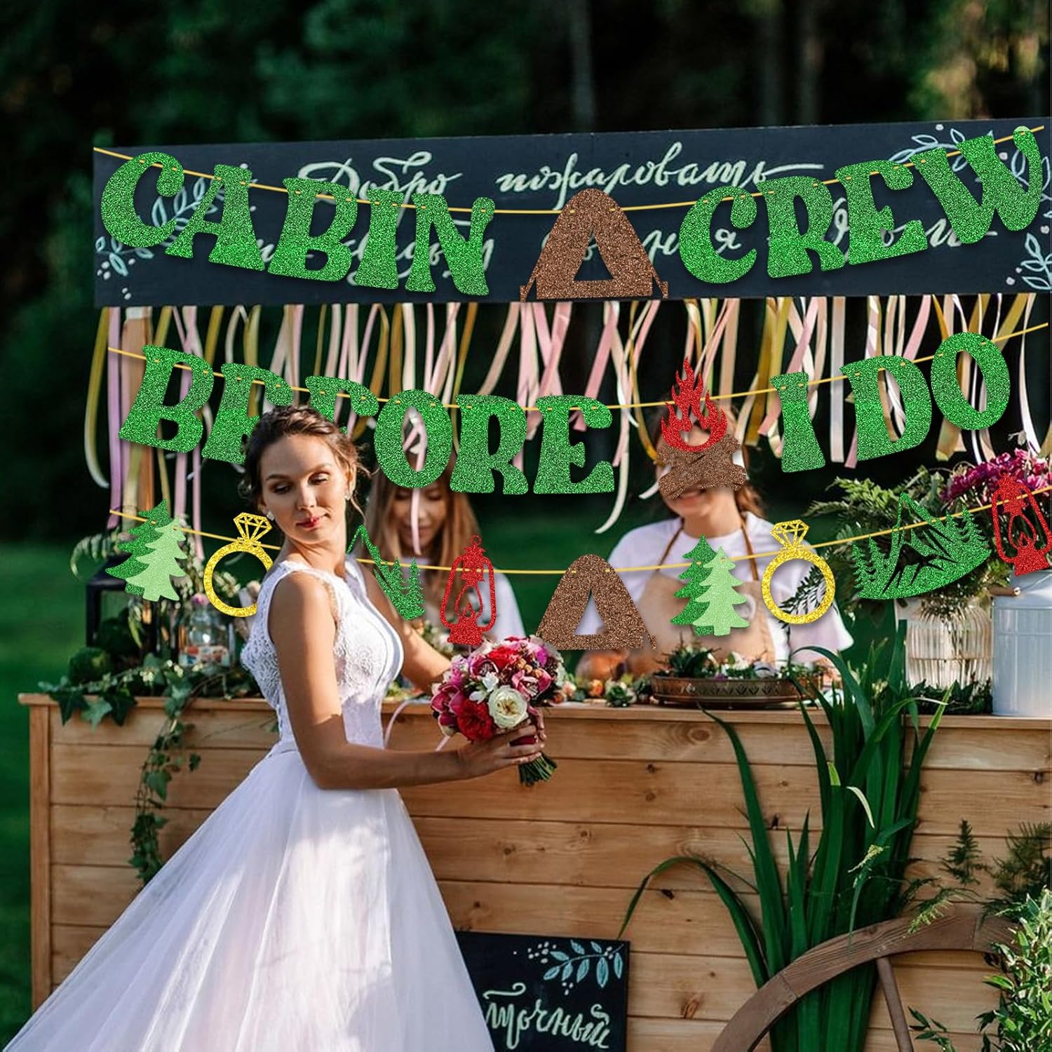 Camp Bachelorette Party Banner - Cabin Crew Before I Do