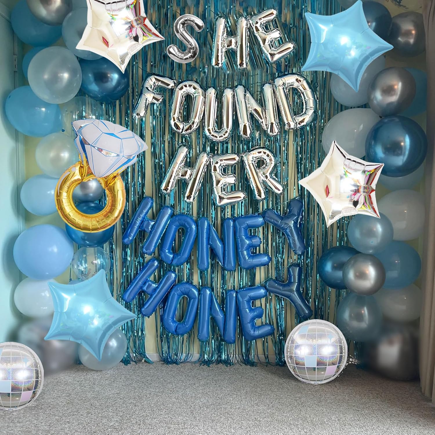 JeVenis Retro 70s Bachelorette Balloons Decorations