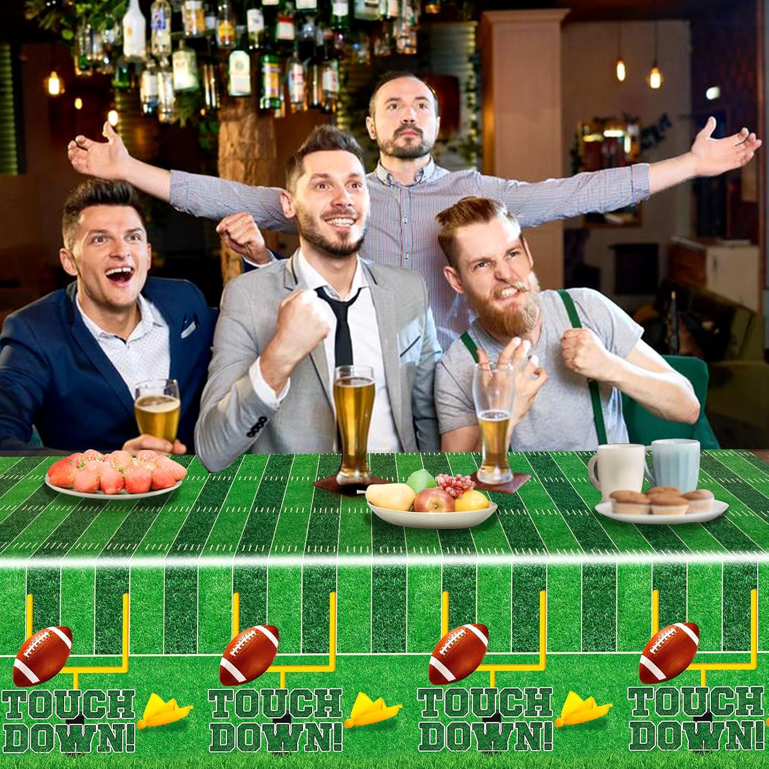 Yavxzvbw Football Tablecloth Set 54x108 Inch 2 Pack