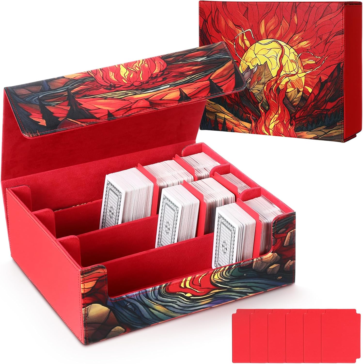 1800 PU Card Storage Box with Magnetic Closure 1
