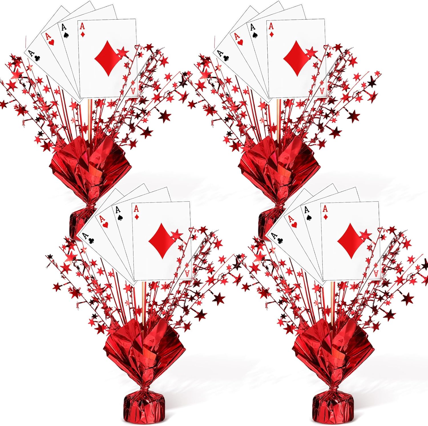 Weysat Casino Poker Theme Centerpiece Set
