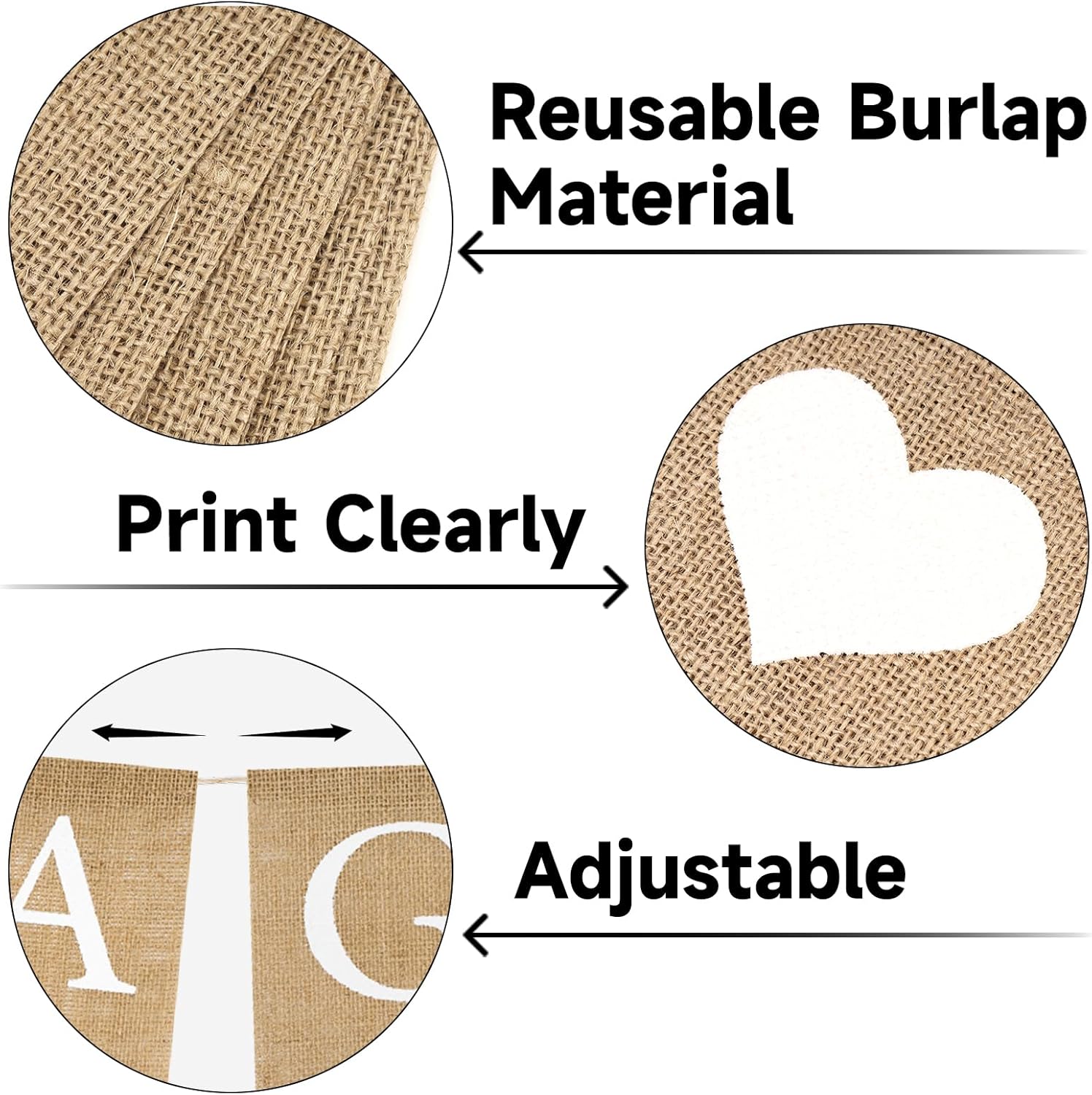 GCQQ Engaged Burlap Banner - 98 Ft Love Heart Decor