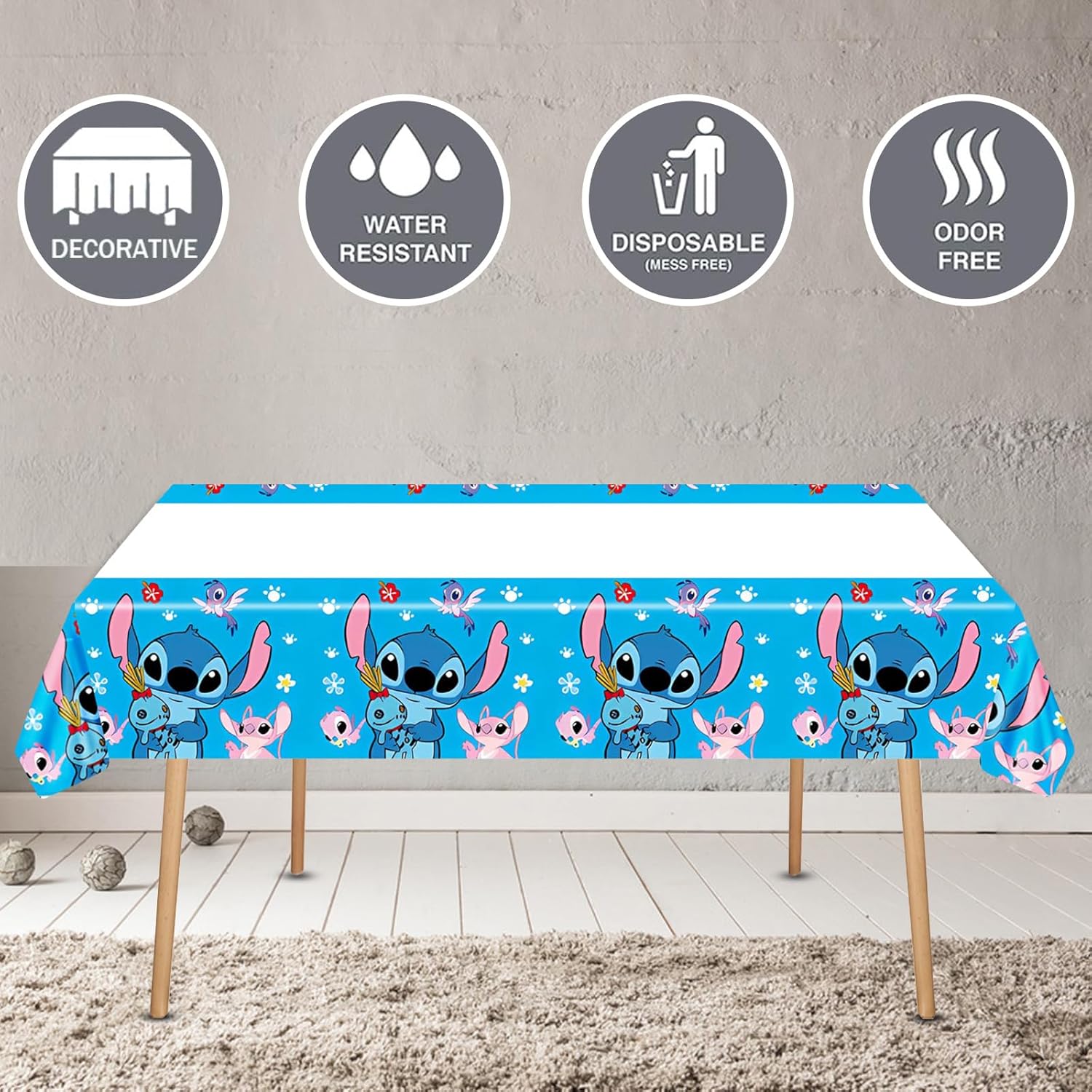 Stitch Party Supplies 20 Plates 20 Napkins 1 Tablecover