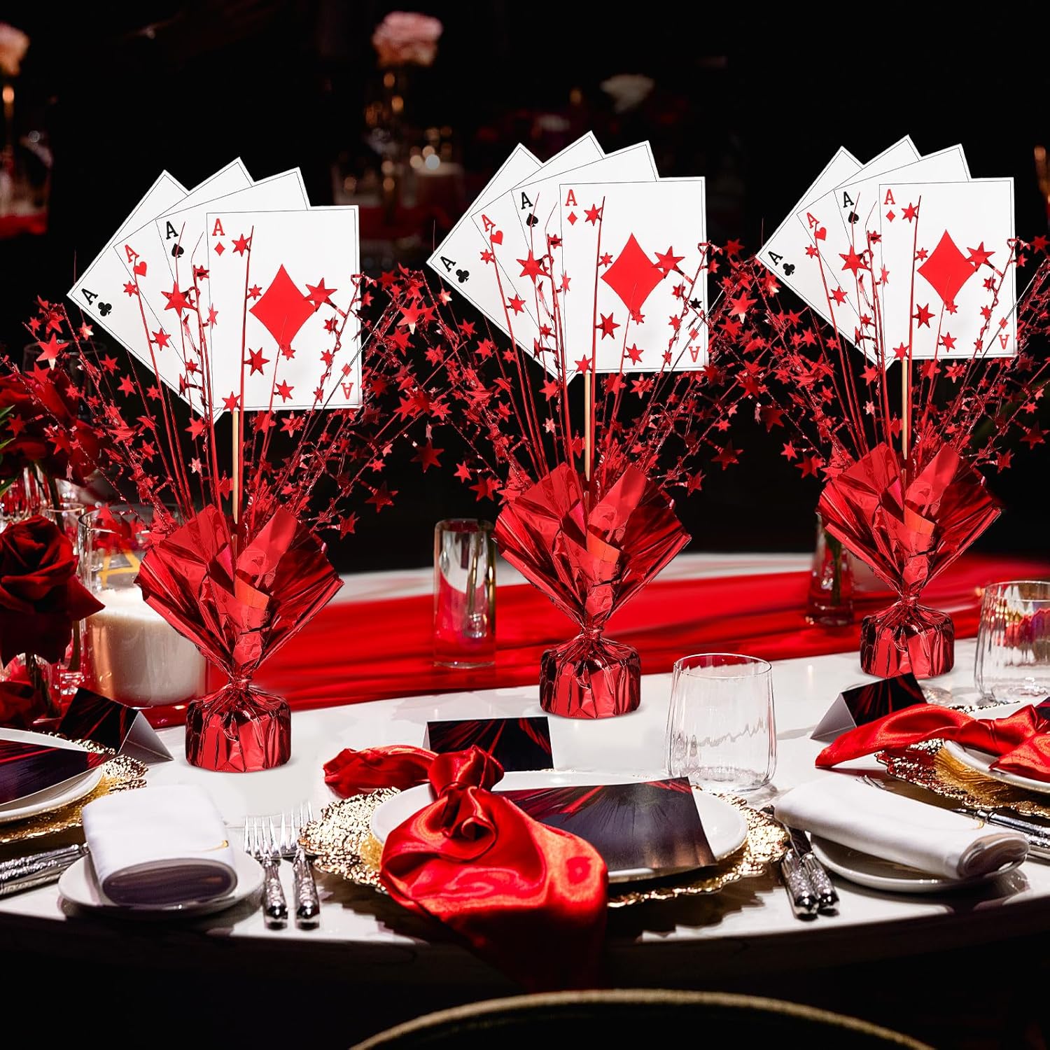 Weysat Casino Poker Theme Centerpiece Set
