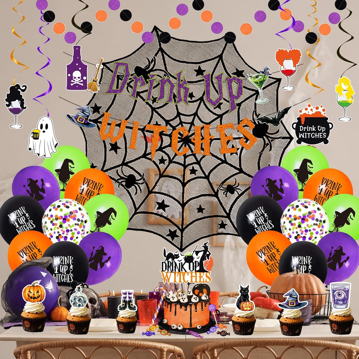 Crenics Halloween Party Decorations Set