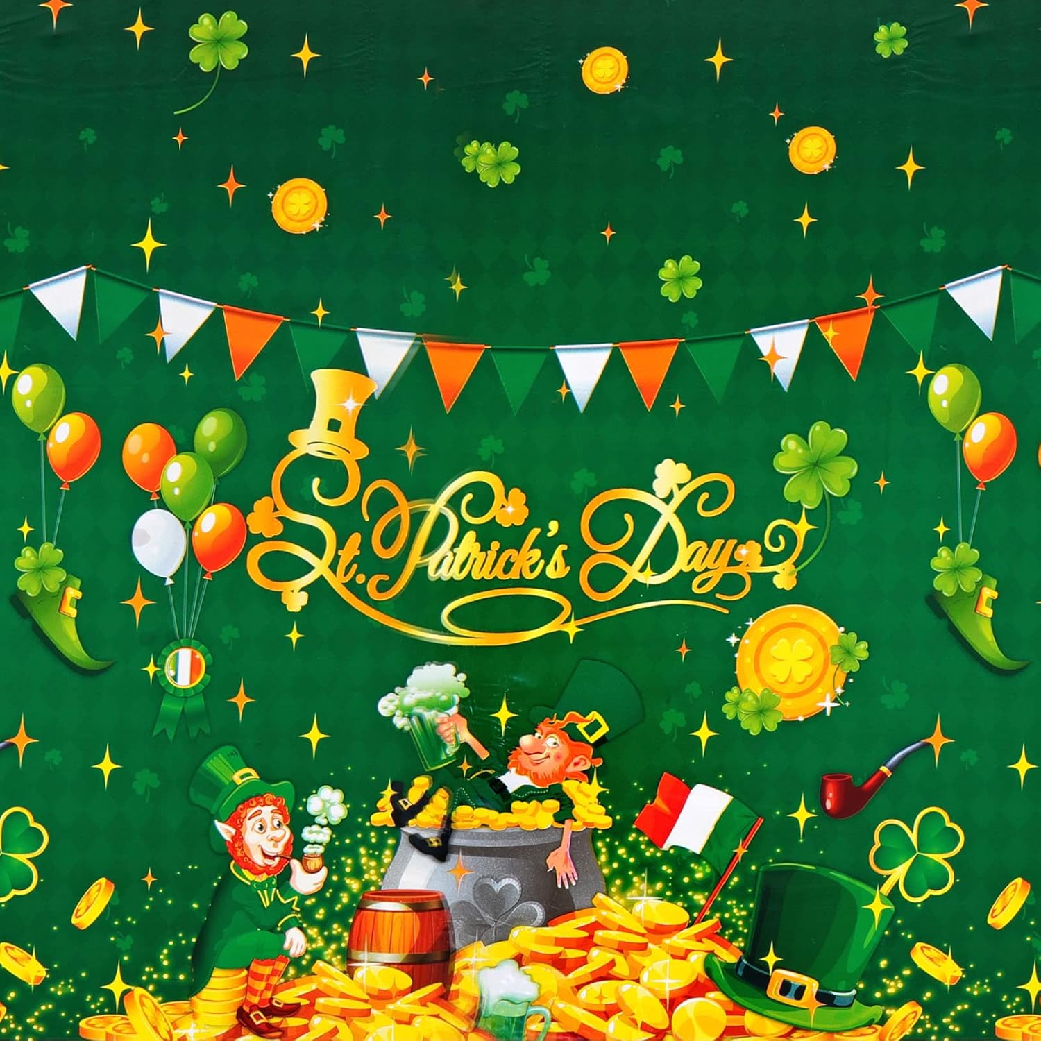 HOWAF 3pcs St Patricks Day Table Cover Set