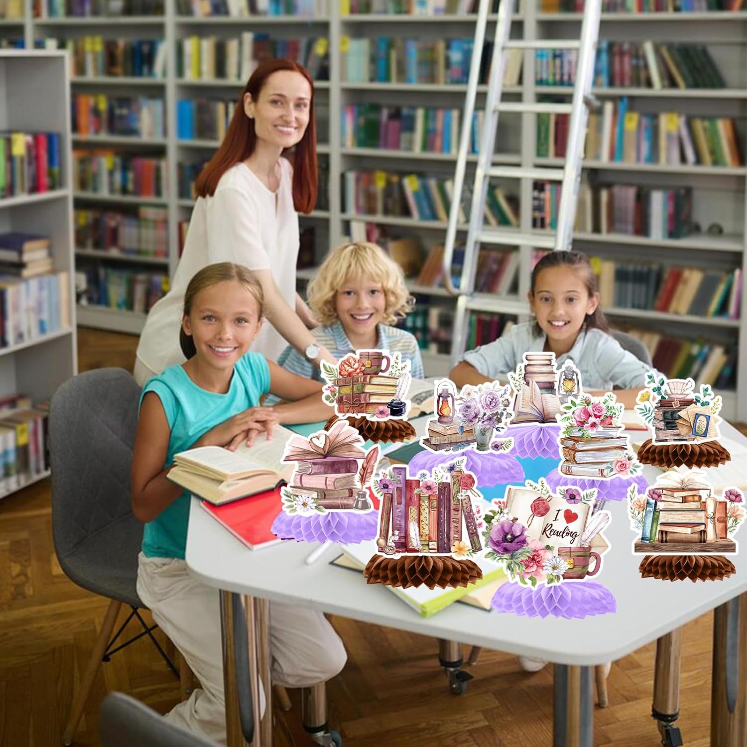Lovarywow Book Themed Party Decorations 9PCS