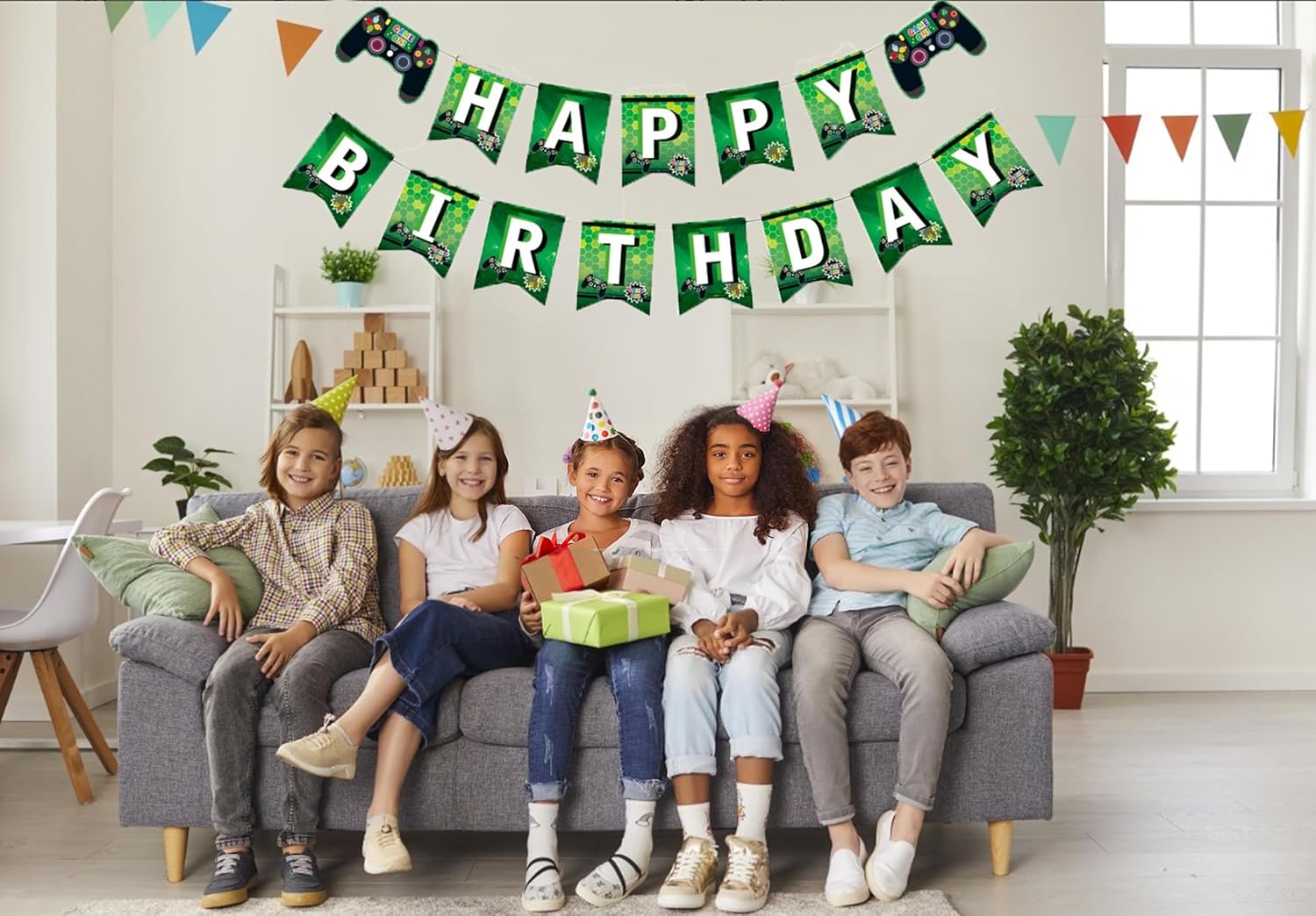 Game Theme Birthday Banner for Kids and Adults