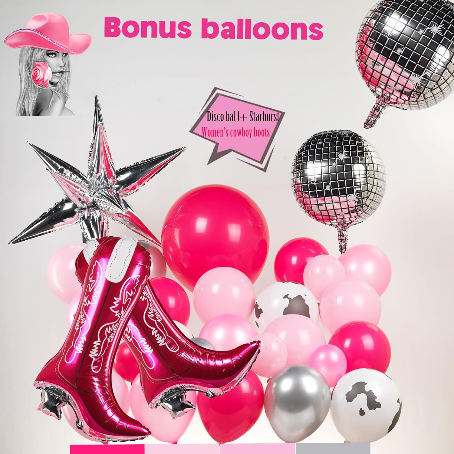 Farm Cowgirl Balloon Garland Kit 120 Balloons