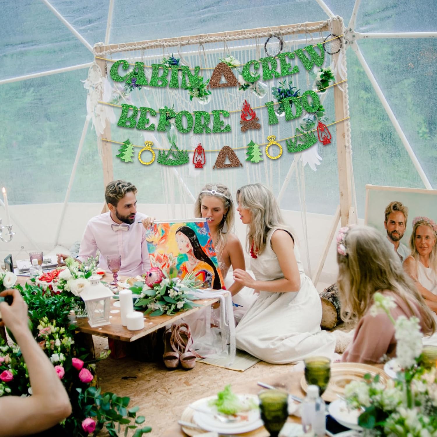 Camp Bachelorette Party Banner - Cabin Crew Before I Do
