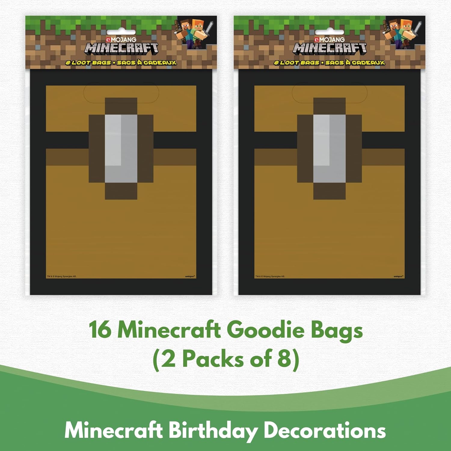 Unique Minecraft Party Favors 16 Guest Bundle